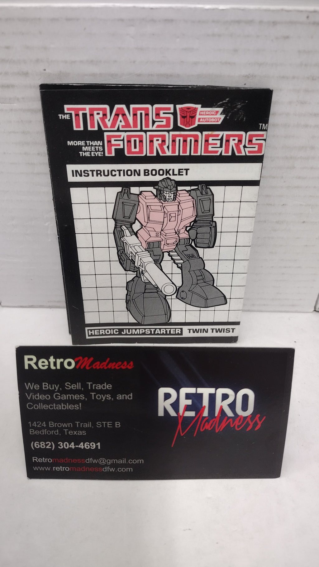 Vintage 1984 Original G1 Transformers Twin Twist - Instruction Booklet
