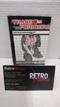 Vintage 1984 Original G1 Transformers Twin Twist - Instruction Booklet