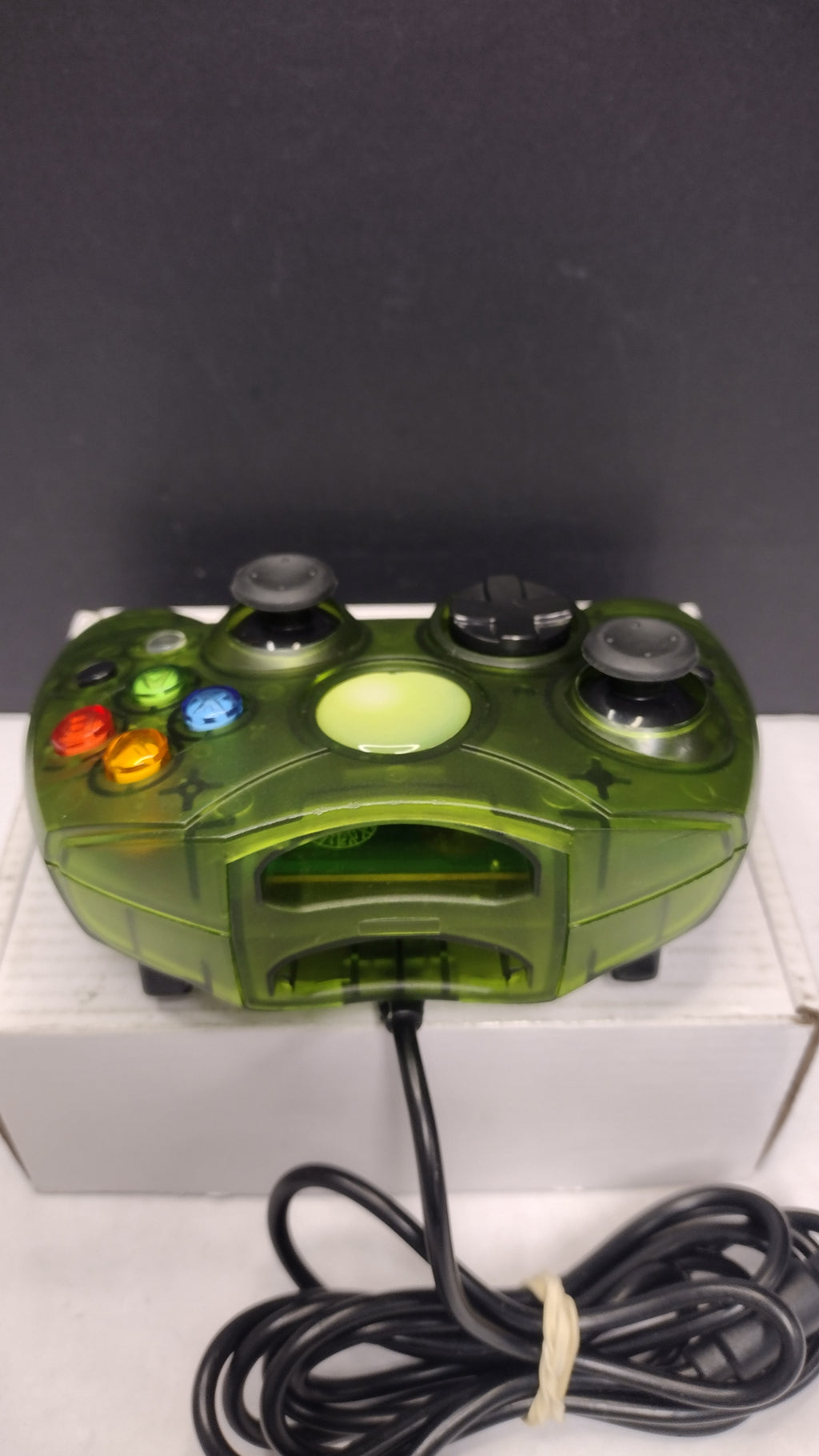 TTX Tech- Original Xbox- Wired Green Translucent Controller- Tested