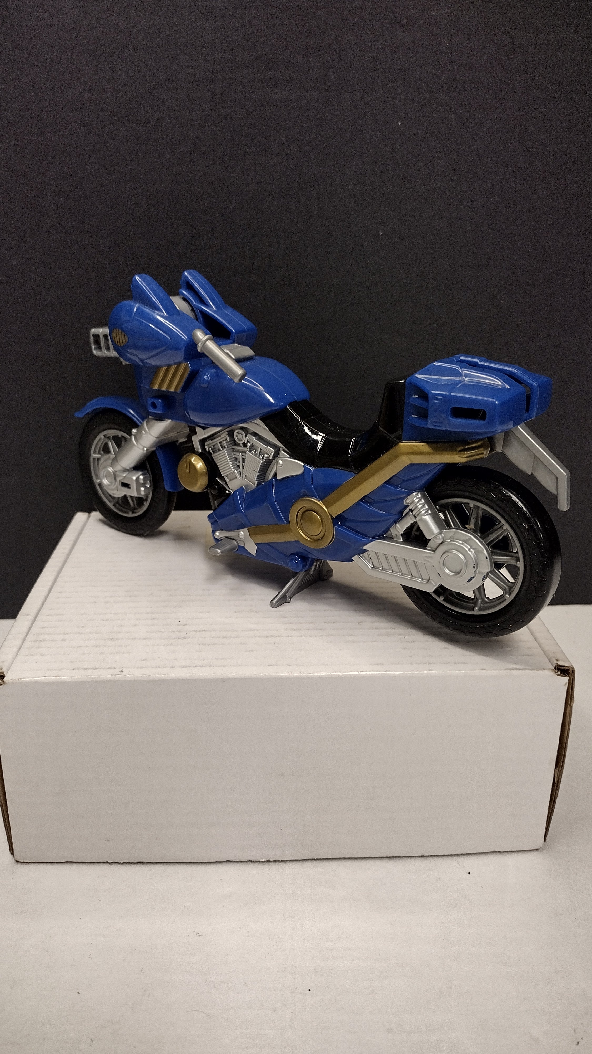 Vintage 1998 Bandai Power Rangers In Space / Lost Galaxy Blue Astro Cycle (Loose - Damaged Handlebar)