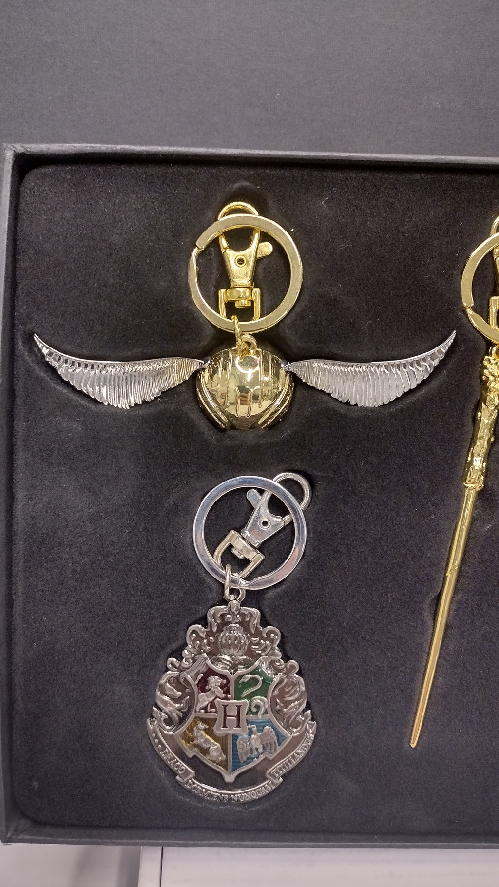 Harry Potter Pewter Key Ring 5 PC Set 2017 Summer Convention Exclusive