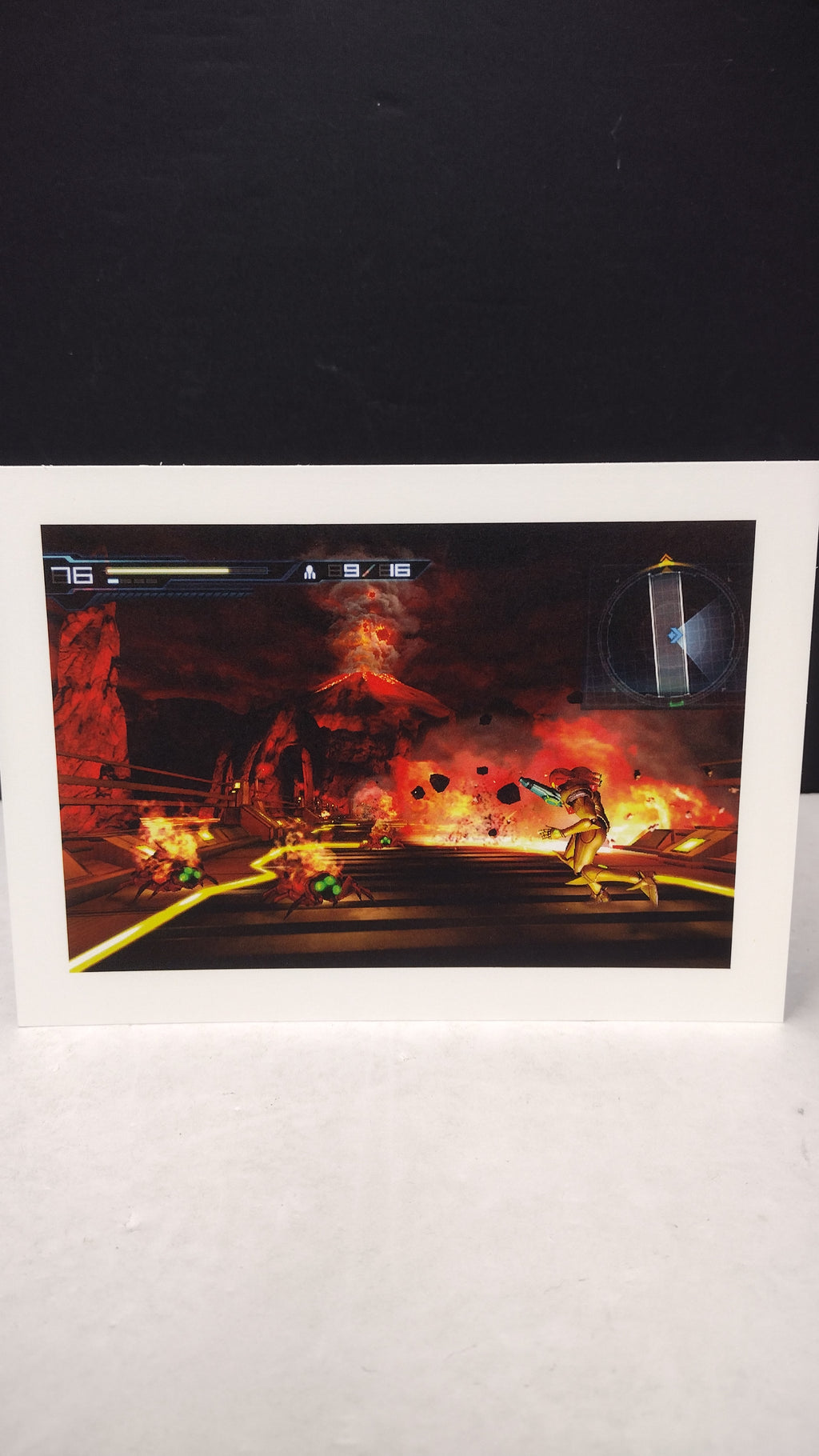 Vintage Metroid Other M Art Folio Art Book with Black Case & 16 Cards Nintendo