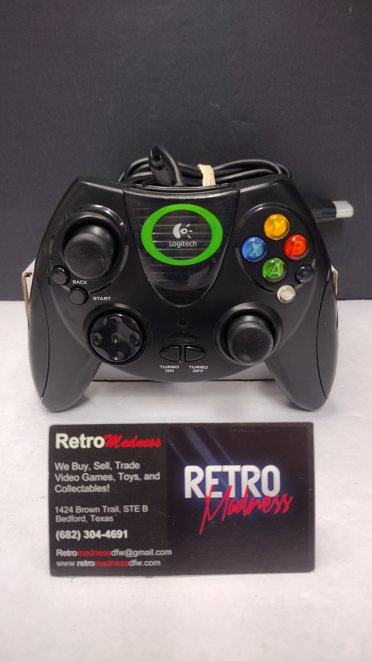 Logitech Thunderpad G-X3B9 Black Wired Controller- Original Xbox- Tested