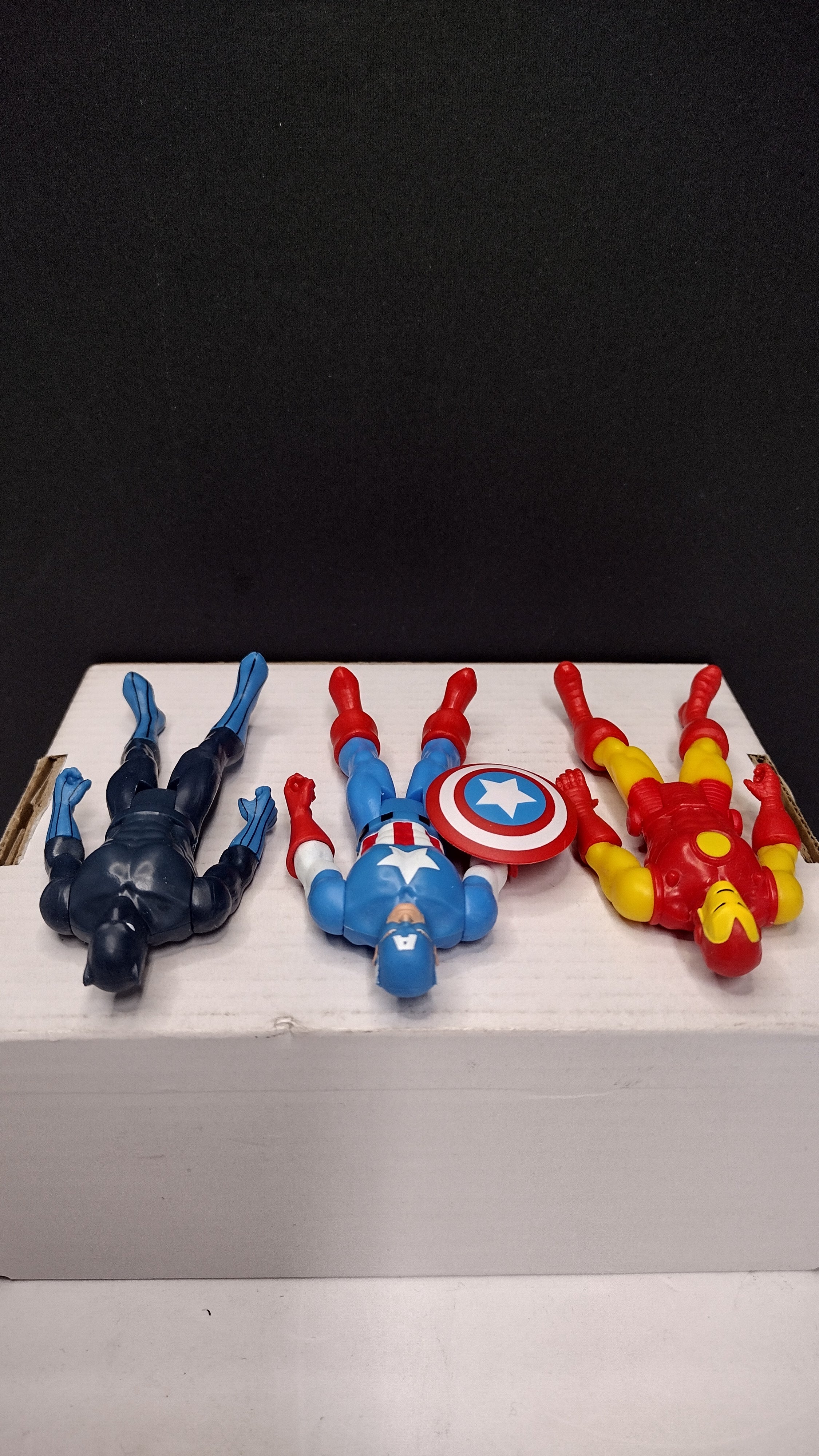 Marvel Legends Retro Collection: Avengers Core – Lot E - Captain America, Iron Man and Black Panther (Loose)