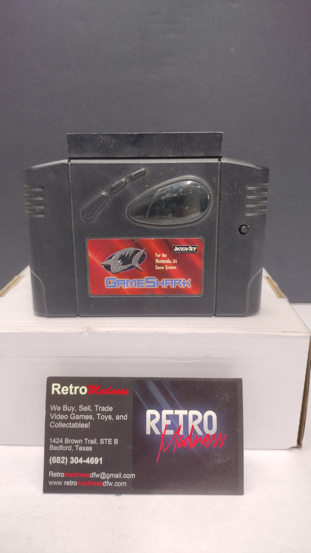 Vintage InterAct GameShark Cheat Code Cartridge for Nintendo 64 (N64) – Tested & Working