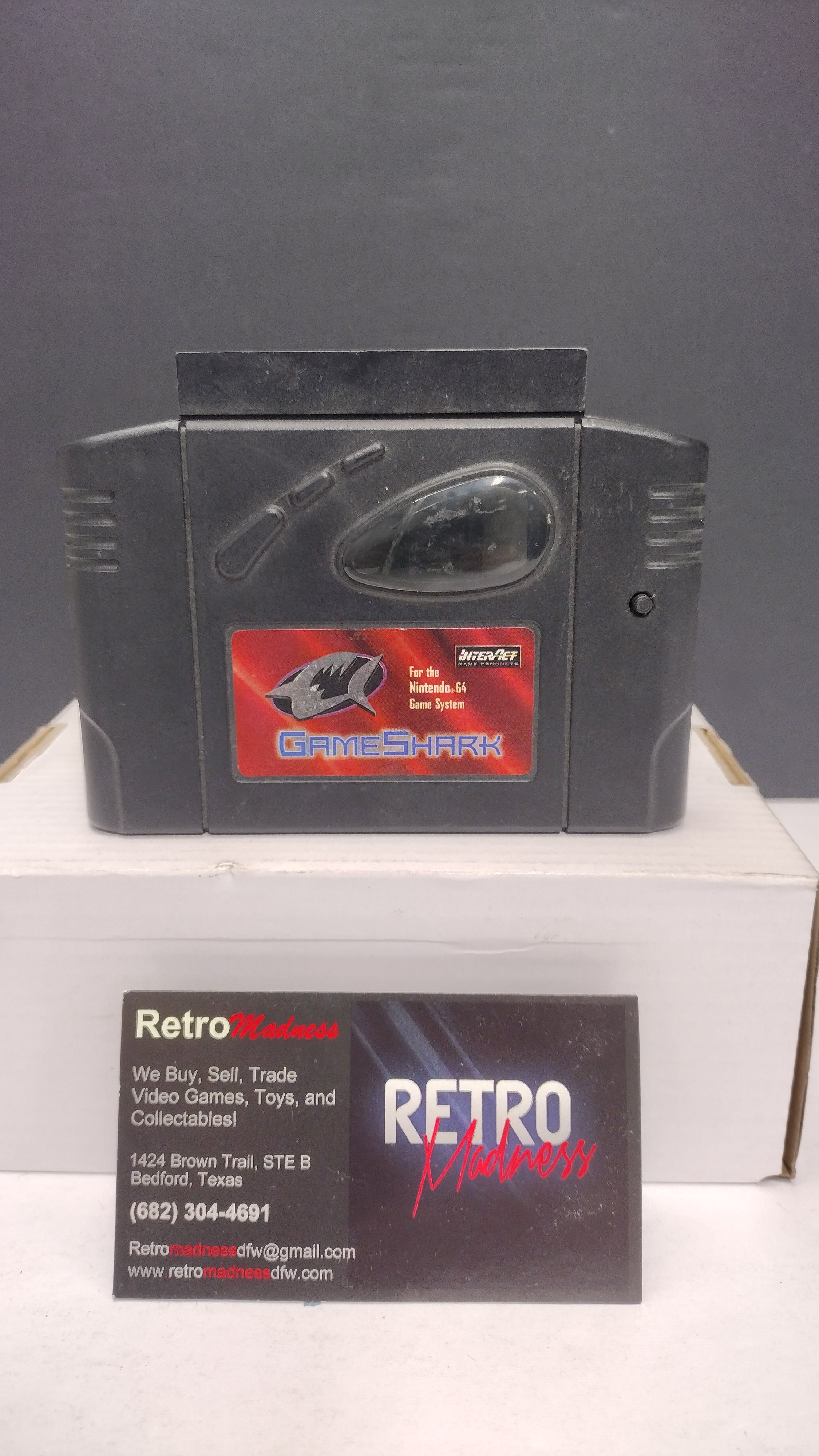 Vintage InterAct GameShark Cheat Code Cartridge for Nintendo 64 (N64) – Tested & Working