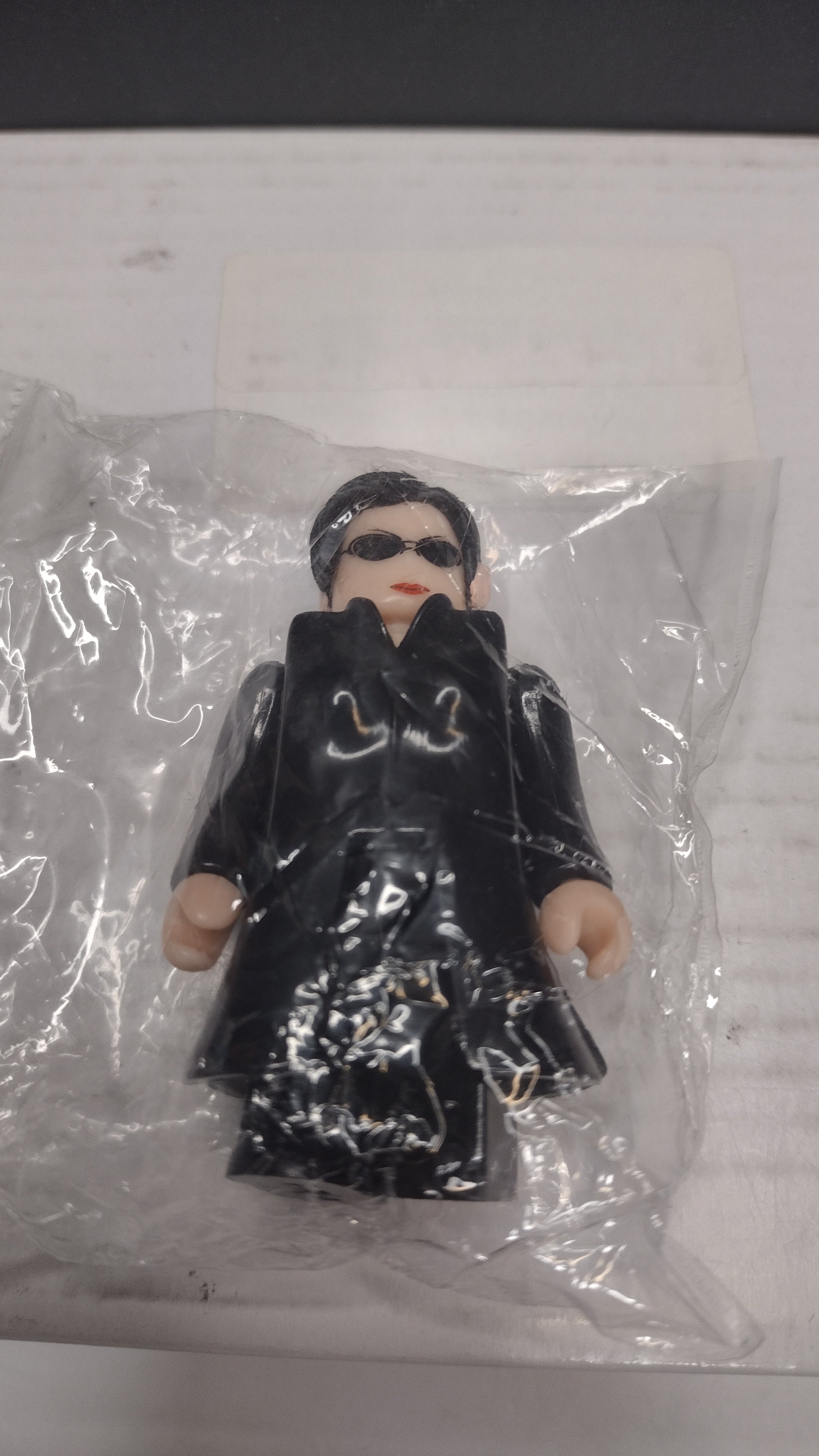 Authentic Medicom Toy: The Matrix Kubrick – Trinity 100% Micro Figure • Loose But Factory Sealed In Inner Baggie (2003)