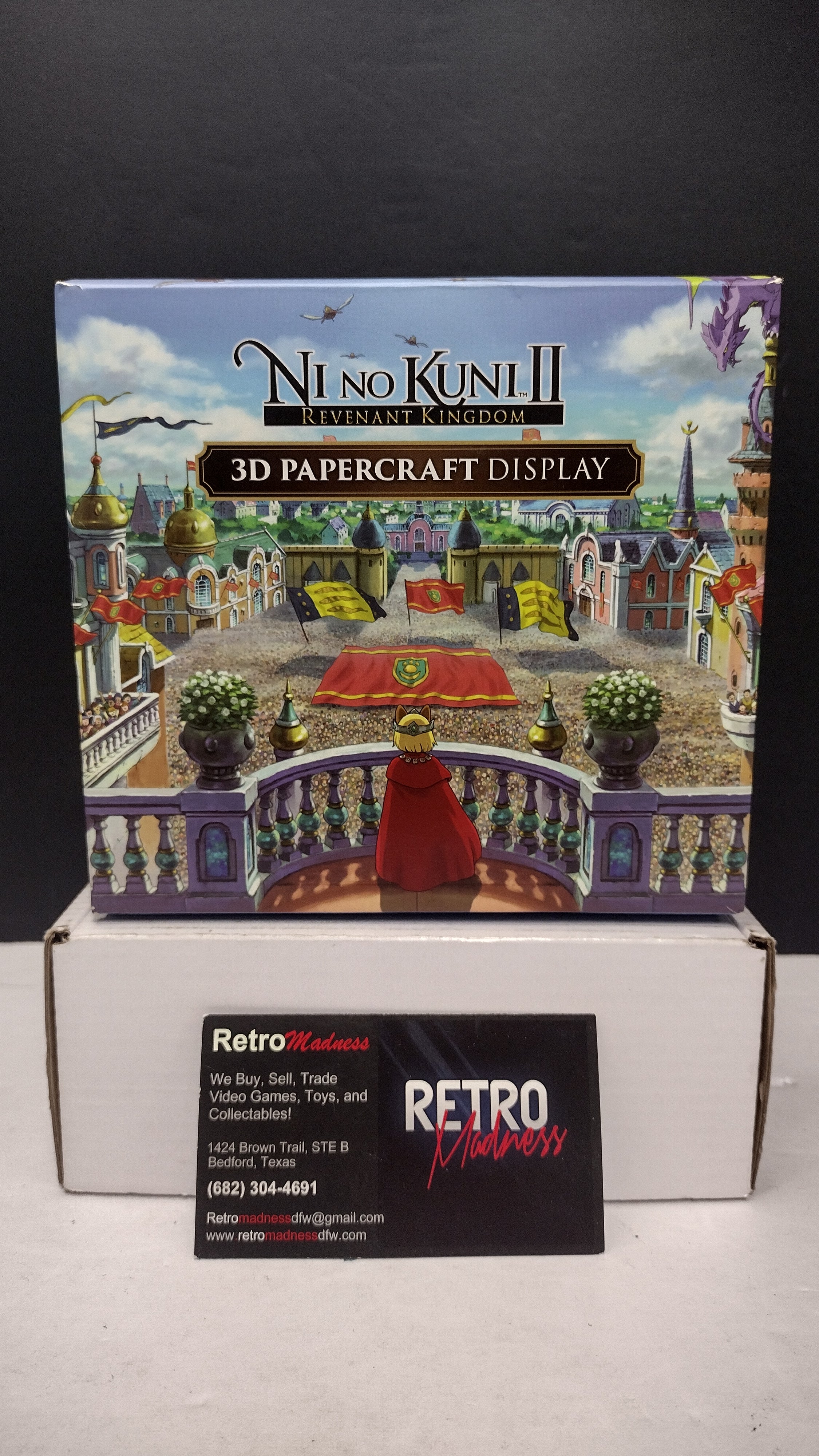 Ni No Kuni II: Revenant Kingdom 3D Papercraft Display Set (Bandai Namco / Level-5 - New Unused in Box / Complete)