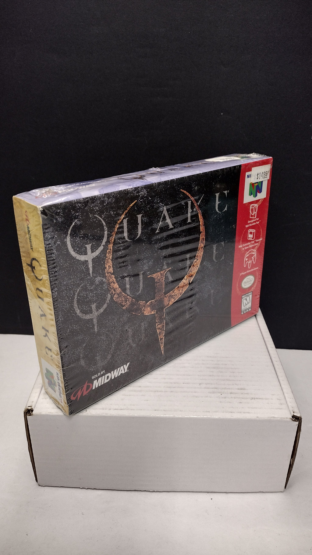 Vintage 1997 Nintendo 64 Quake Game (Complete & Factory Sealed in Box with Protector)