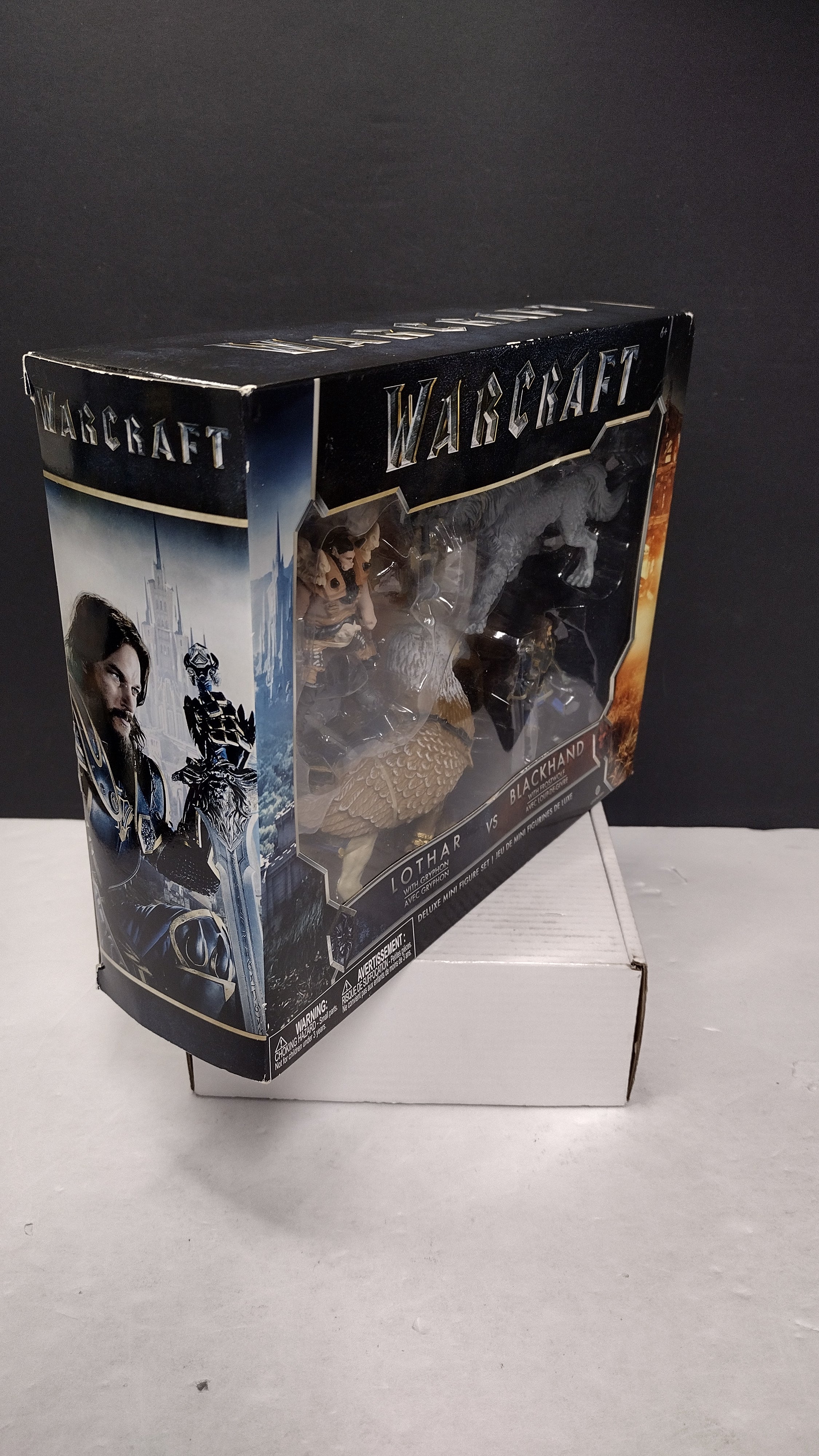World of Warcraft Lothar w/ Gryphon vs. Blackhand w/ Frostwolf Deluxe Mini Figure Set (JAKKS Pacific - Brand New Sealed / Box Wear)