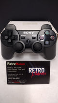 3rd Party DualShock 3 Style Wireless PS3 Controller Black Untested