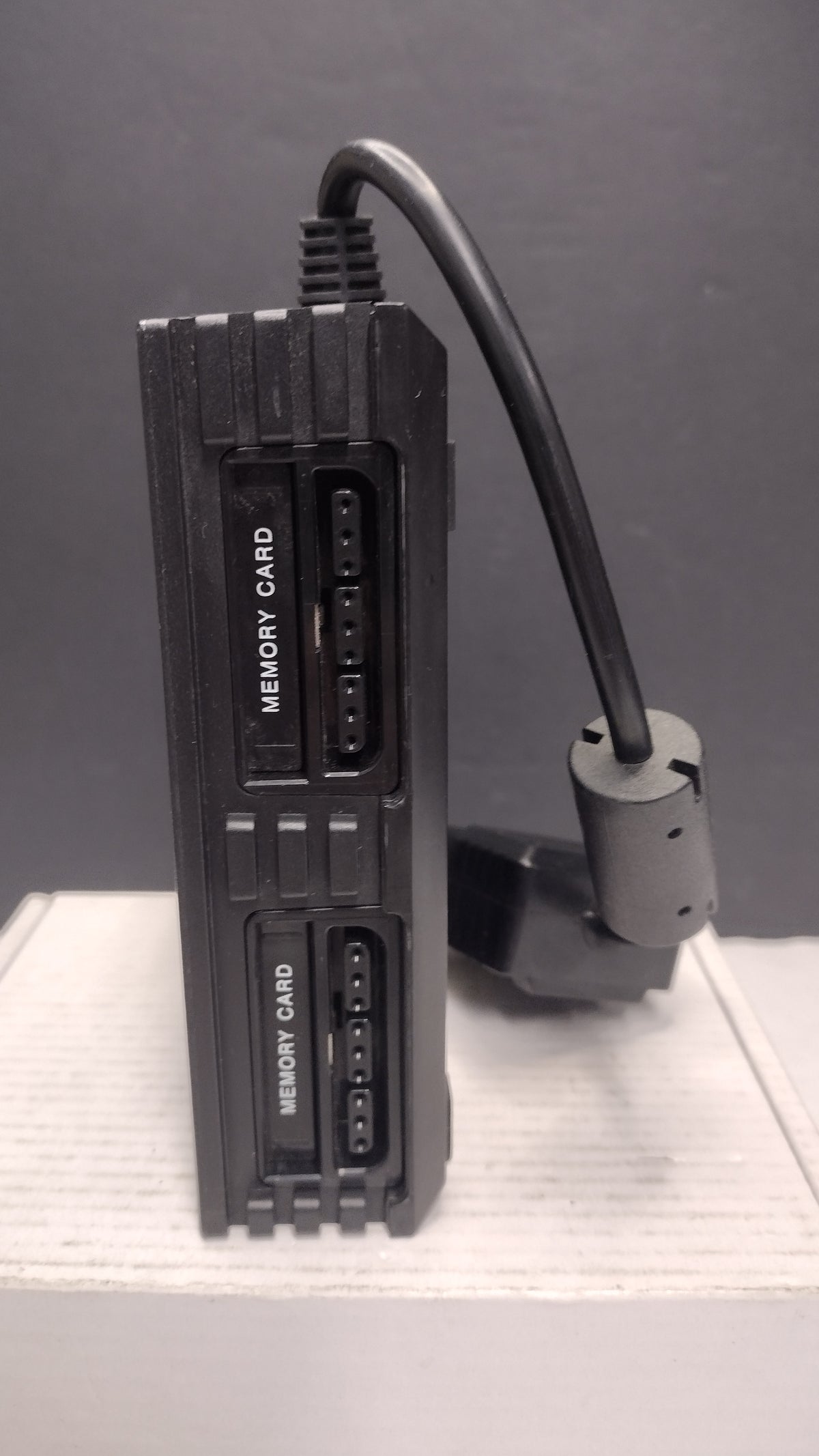 PS2 Multi-Player- Multitap Adapter- Unbranded- PSII Black Console- Tested