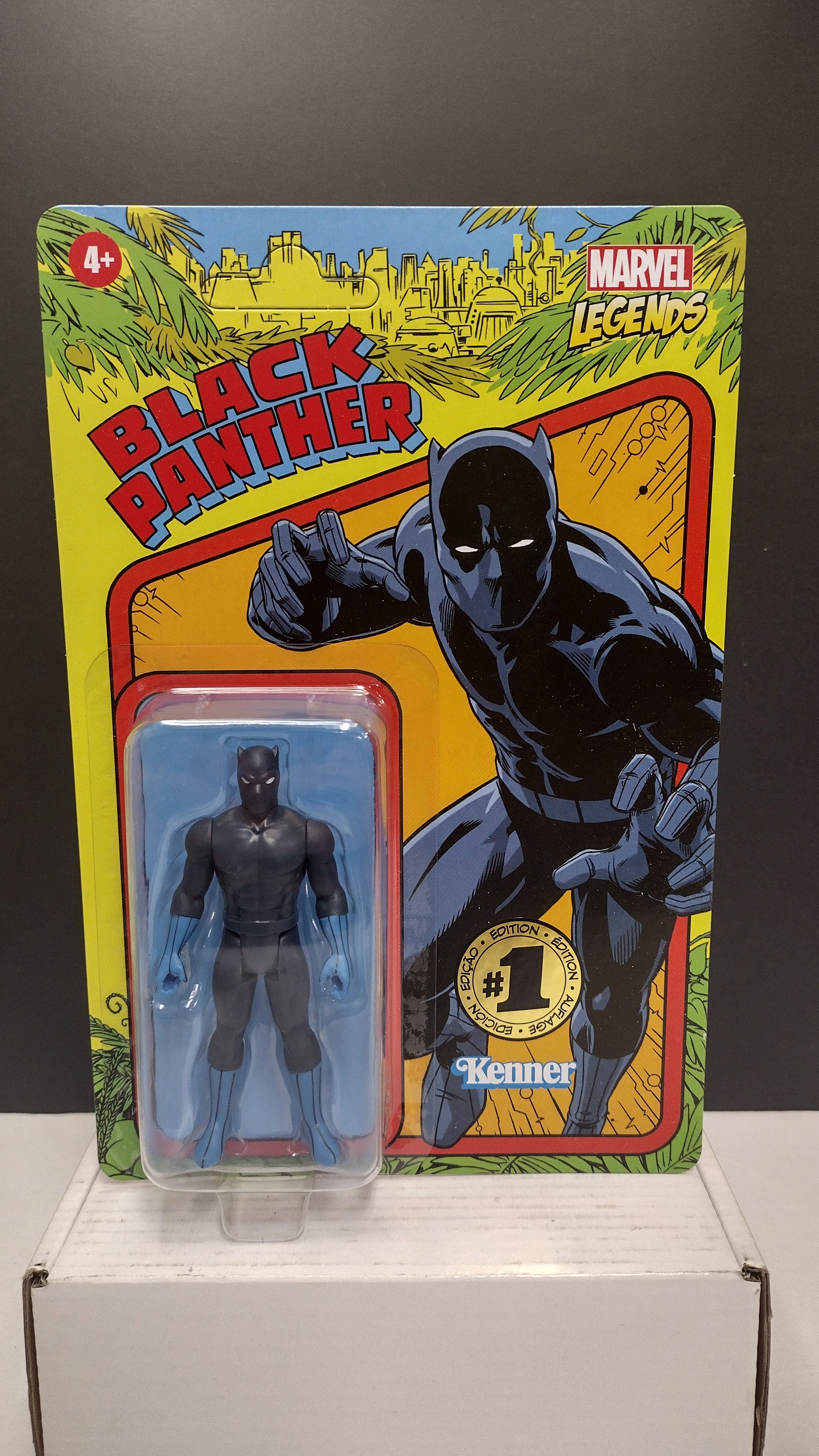 Hasbro Marvel Legends Retro 3.75-Inch Black Panther & Captain America 2-Pack NIB (Open Outer Box)