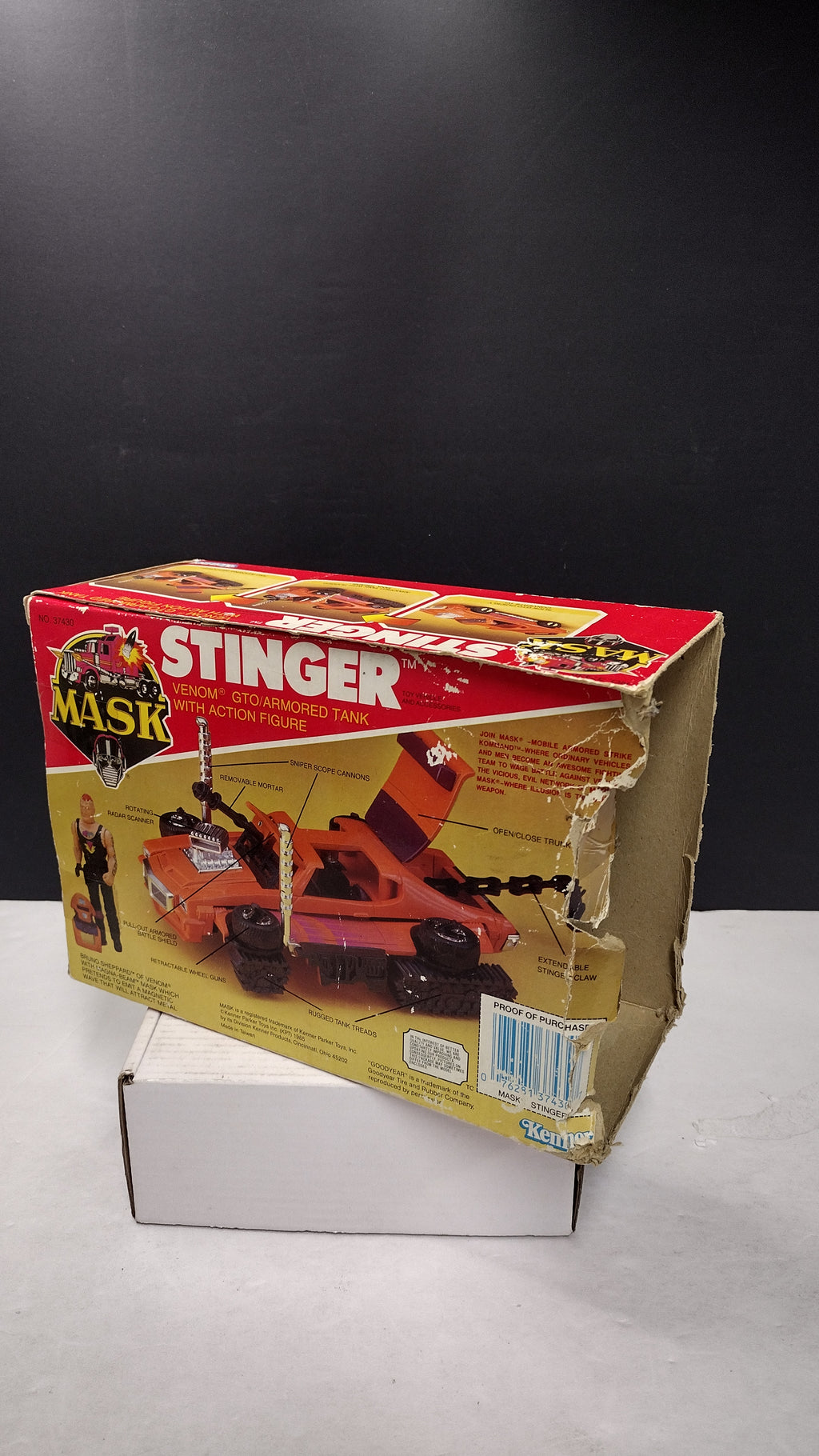 Vintage 1985 Kenner M.A.S.K. Series 1 Stinger Pontiac GTO w/ Original Box & Instructions (Incomplete / Parts Lot)