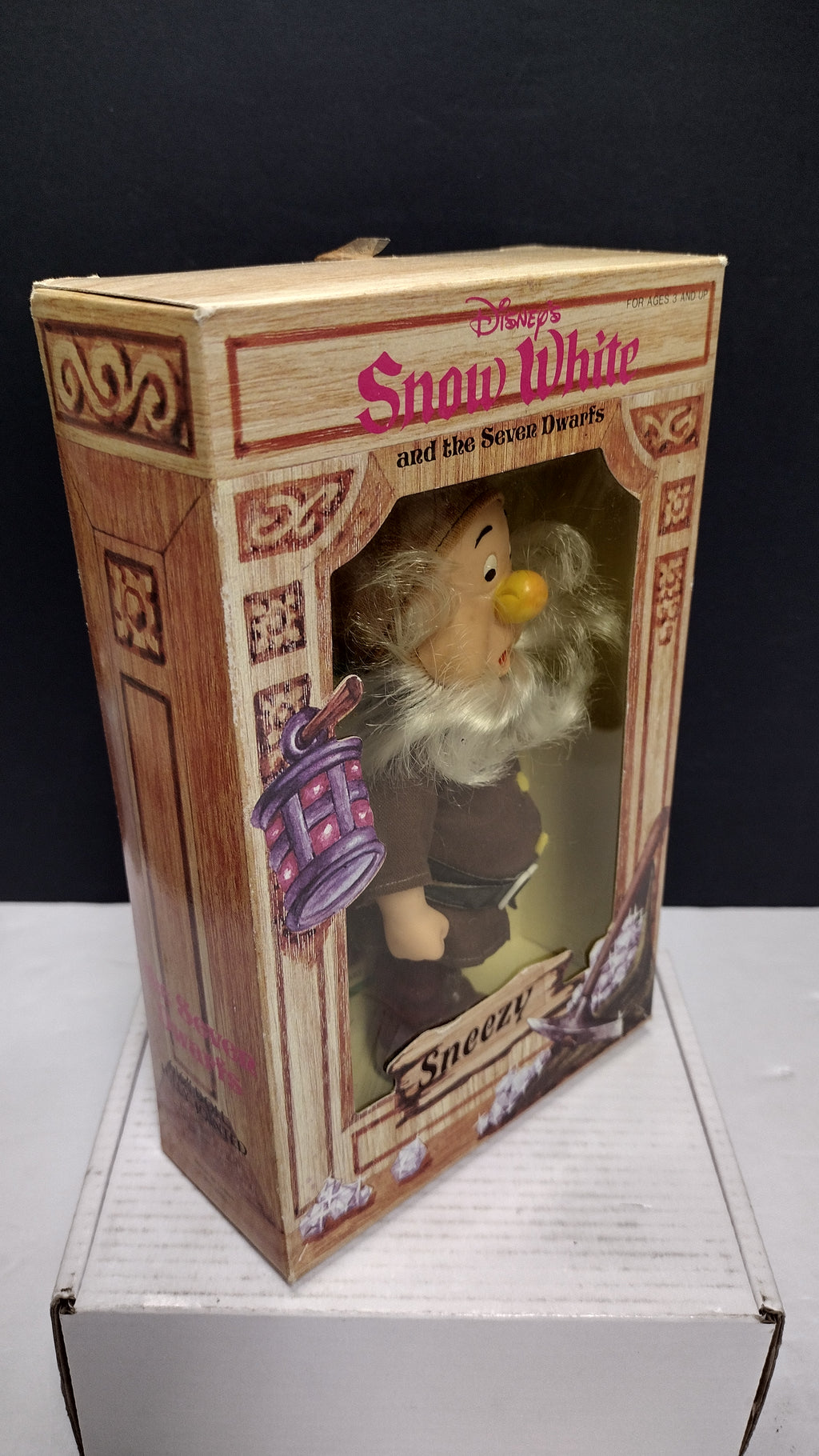 Rare Vintage Bikin Disney Snow White & the Seven Dwarfs "Sneezy" 6.5-Inch Figure (New in Box / Open Box)