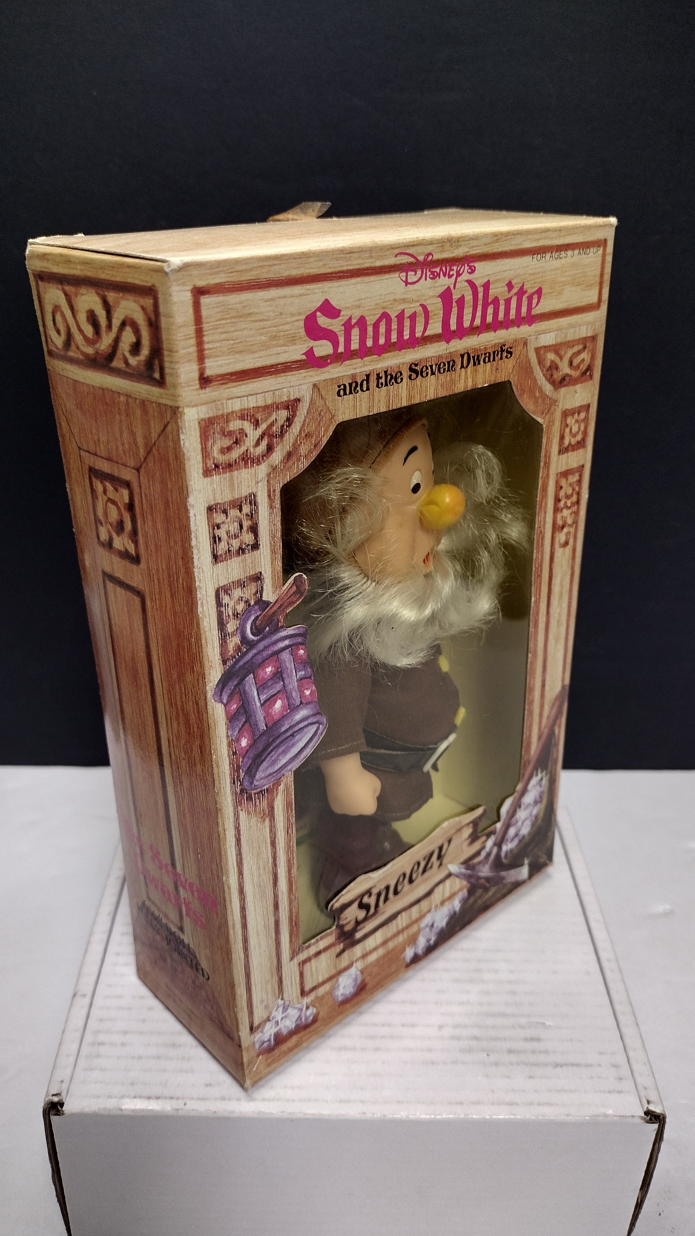 Rare Vintage Bikin Disney Snow White & the Seven Dwarfs "Sneezy" 6.5-Inch Figure (New in Box / Open Box)