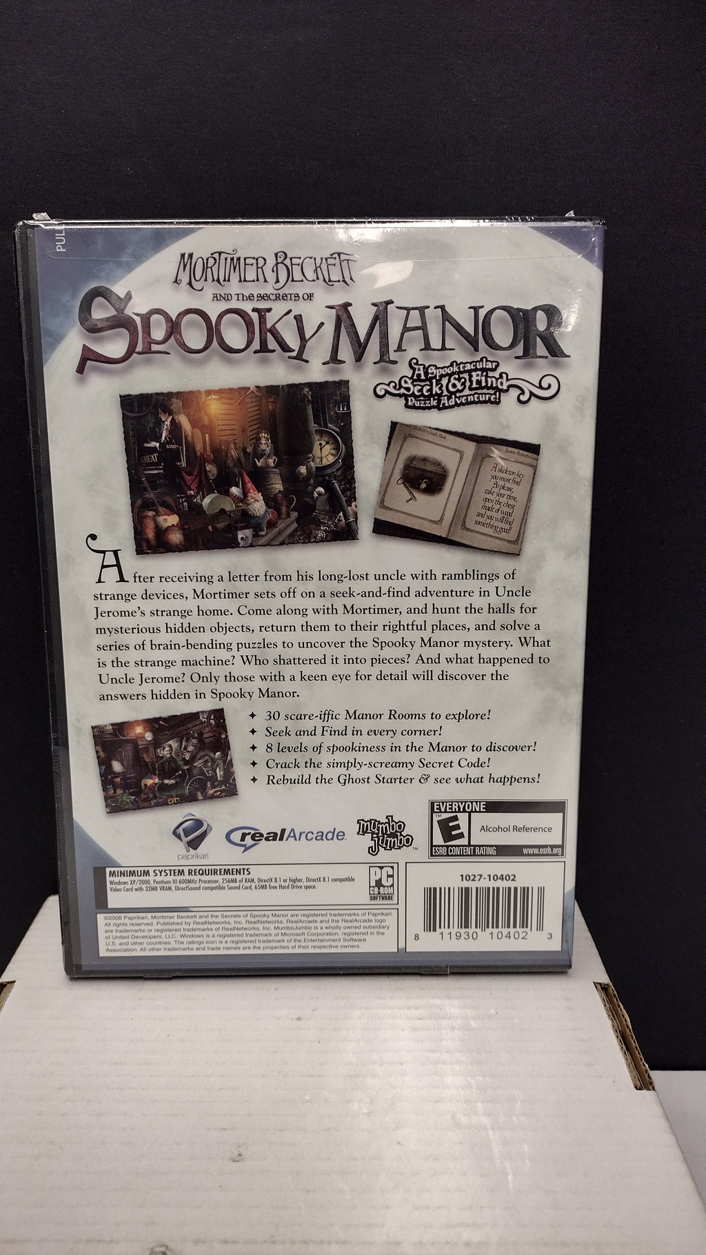 Mortimer Beckett and the Secrets of Spooky Manor PC CD-ROM Game – Complete "Seek & Find" Hidden Object Adventure