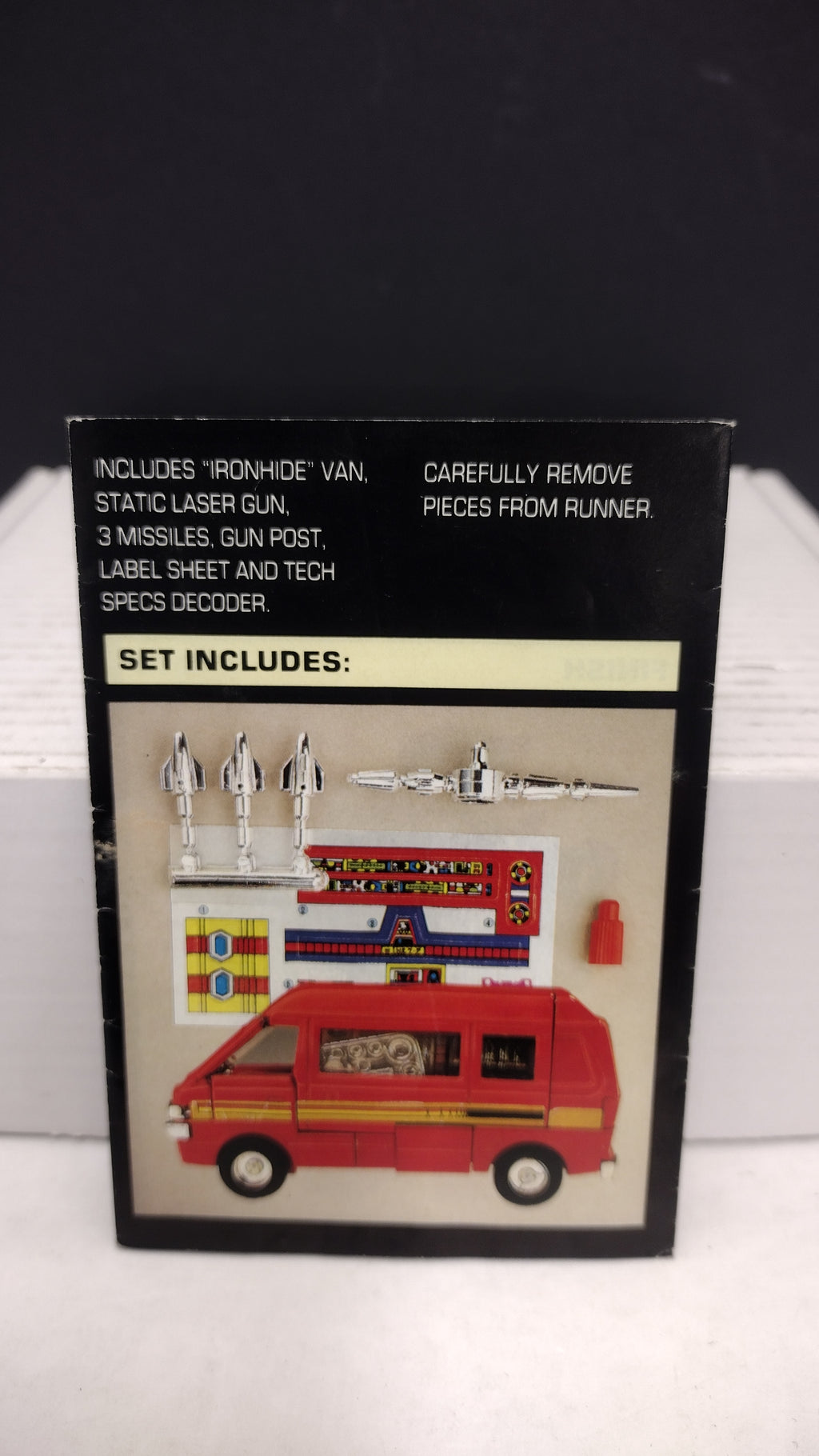 Vintage 1984 Original G1 Transformers Ironhide Instruction Booklet