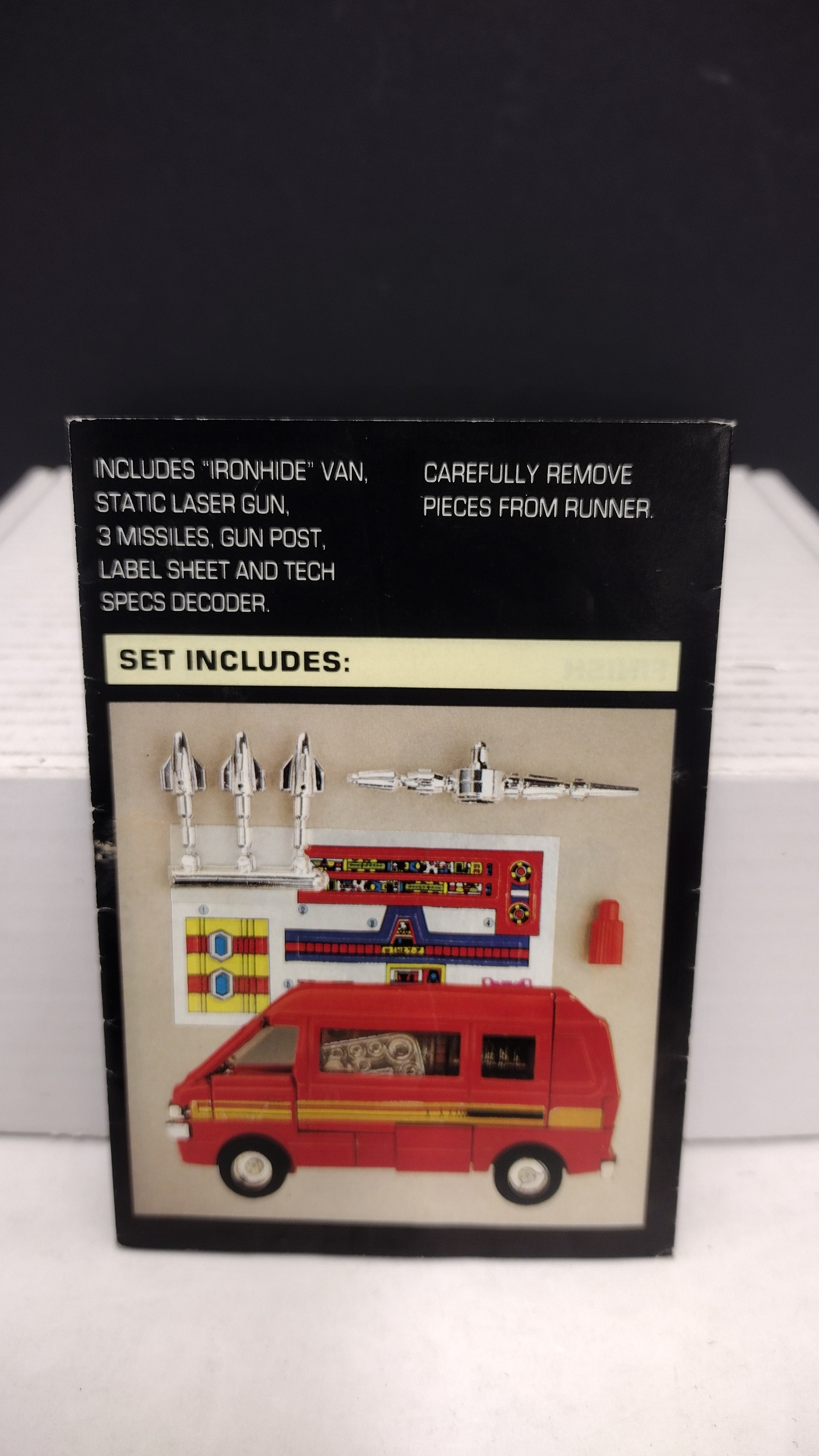 Vintage 1984 Original G1 Transformers Ironhide Instruction Booklet