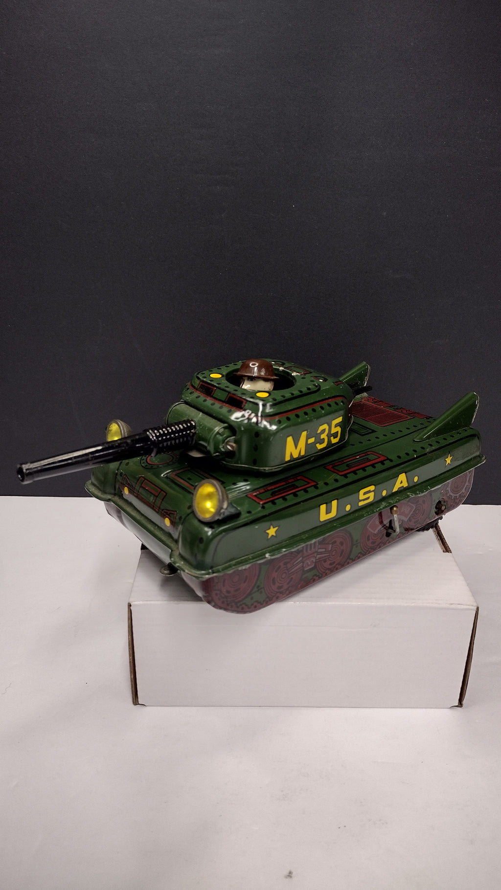 Ultra Rare Cragstan Japan M-35 Military Tank – Vintage 1950s Tin Toy