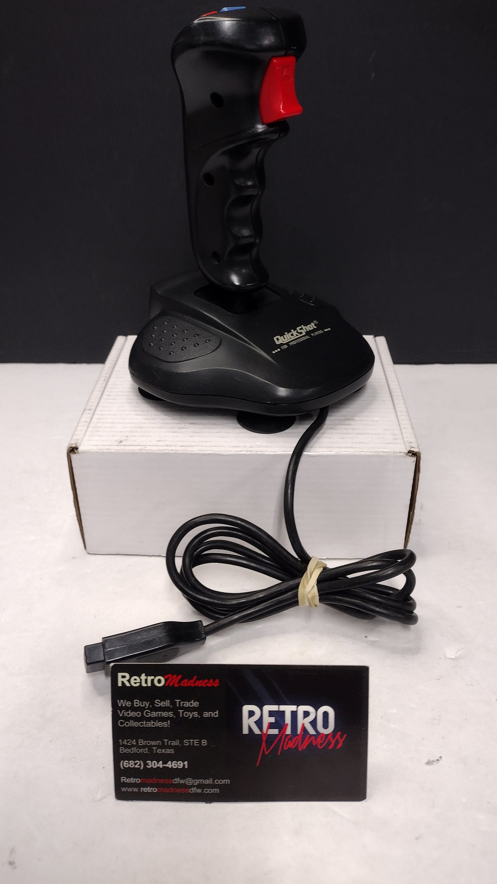 Quick Shot Python 3 Analog Stick Sega Genesis Controller QS-135 Untested