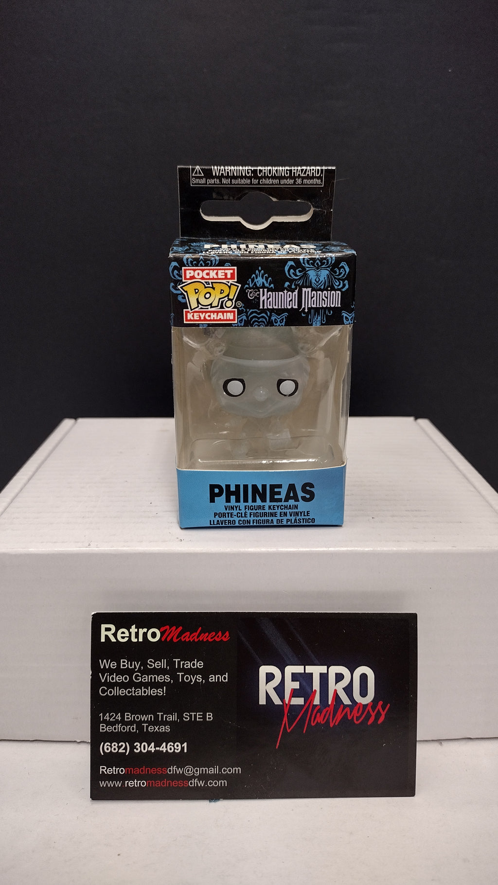 Disney's The Haunted Mansion – Phineas Vinyl Figure Pocket Pop! Keychain by Funko in Box
