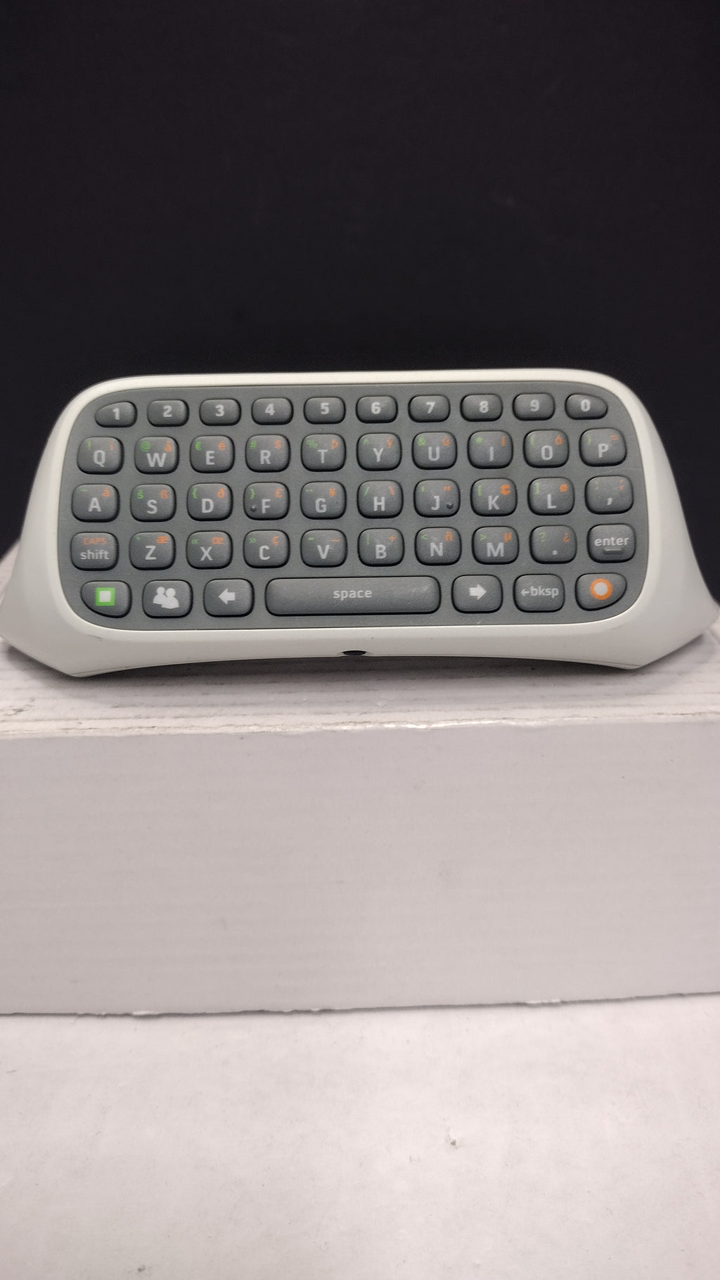 Microsoft Xbox 360 Chatpad Keyboard White OEM X814365-001 Tested