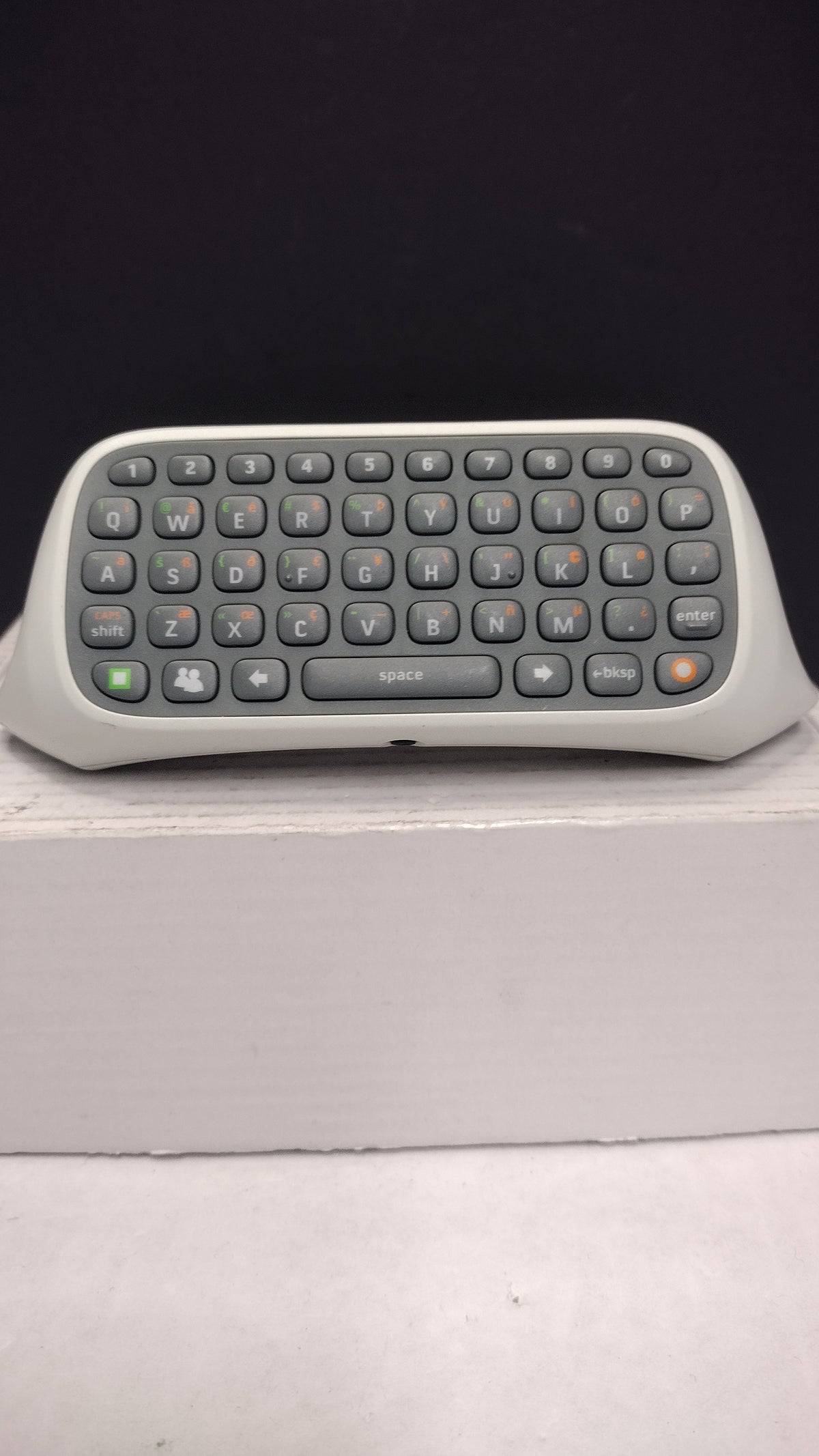 Microsoft Xbox 360 Chatpad Keyboard White OEM X814365-001 Tested