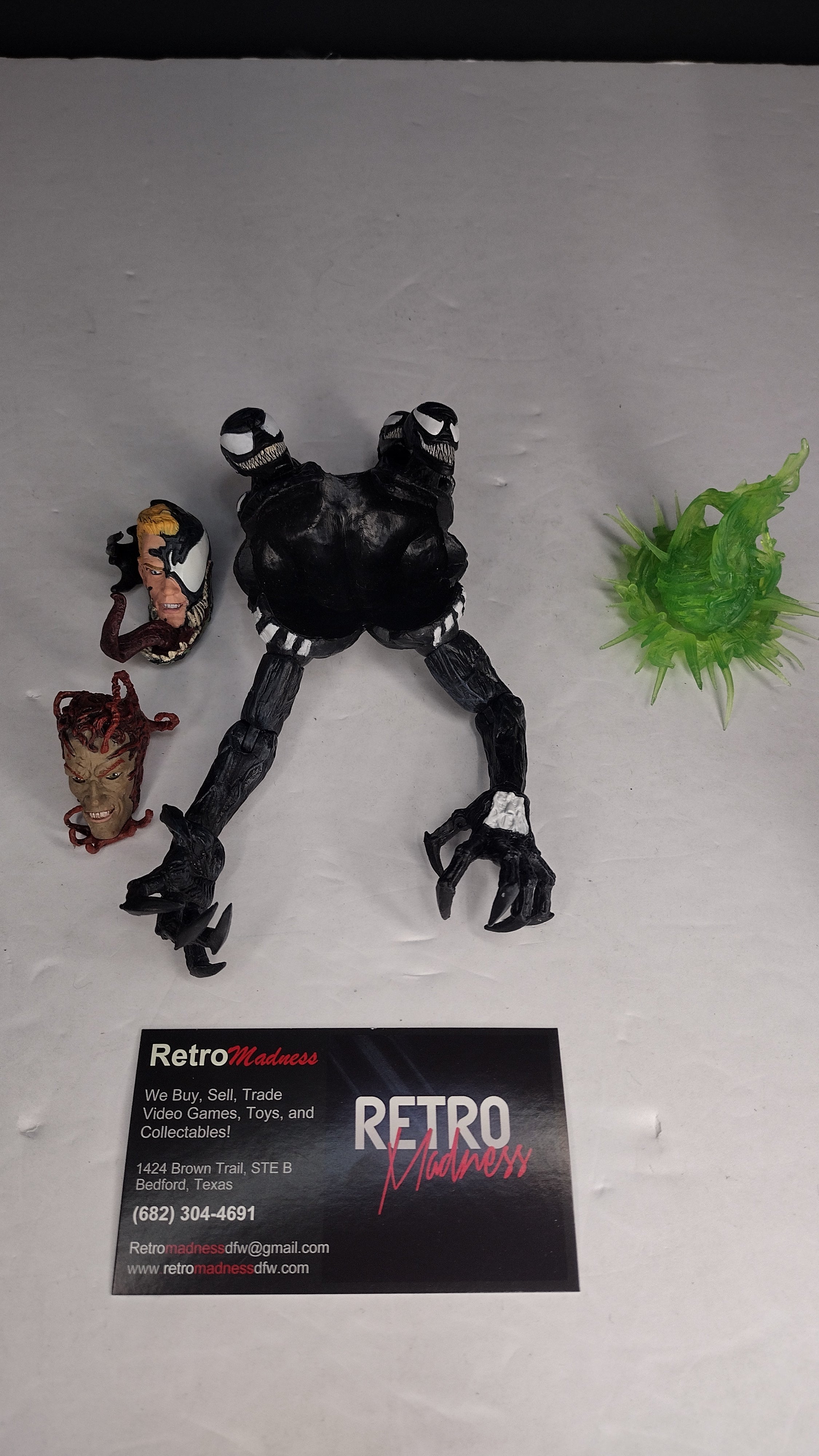 2012 Marvel Diamond Select: Venom – Symbiote Back Attachment & Alternate Heads/Arms ONLY