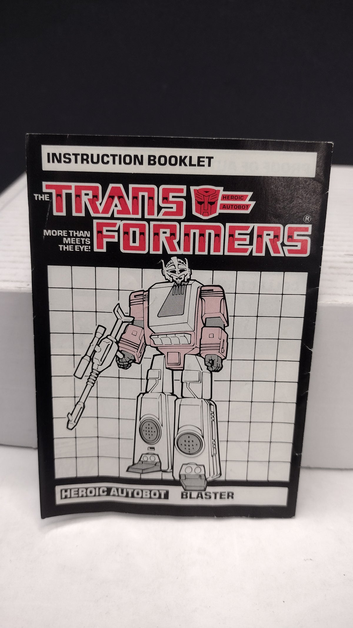 Vintage 1985 Original G1 Transformers Blaster Instruction Booklet