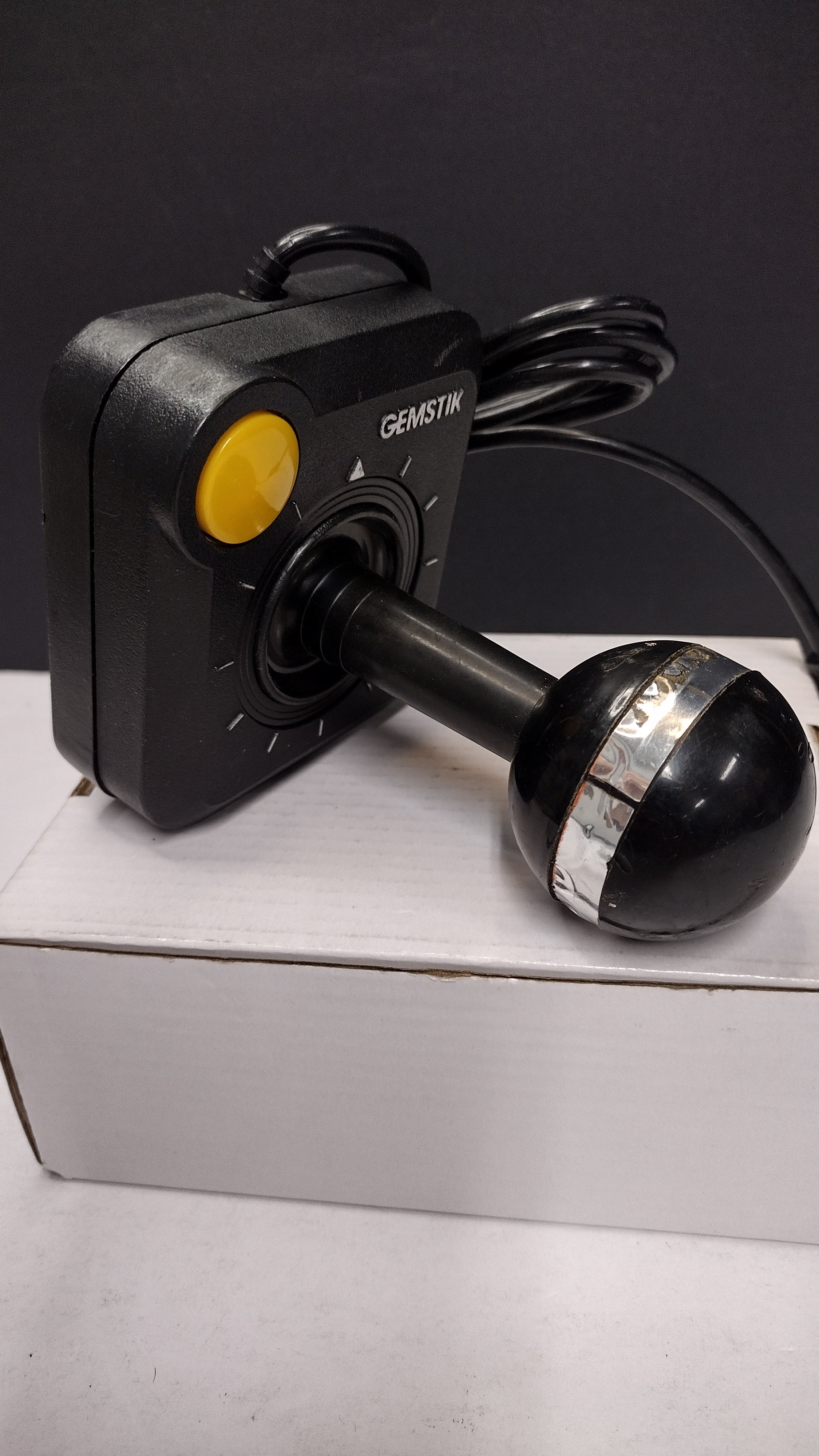 Vintage Gemini Gemstik Wired Joystick Controller with Gemgrip for Atari 2600 & Commodore 64