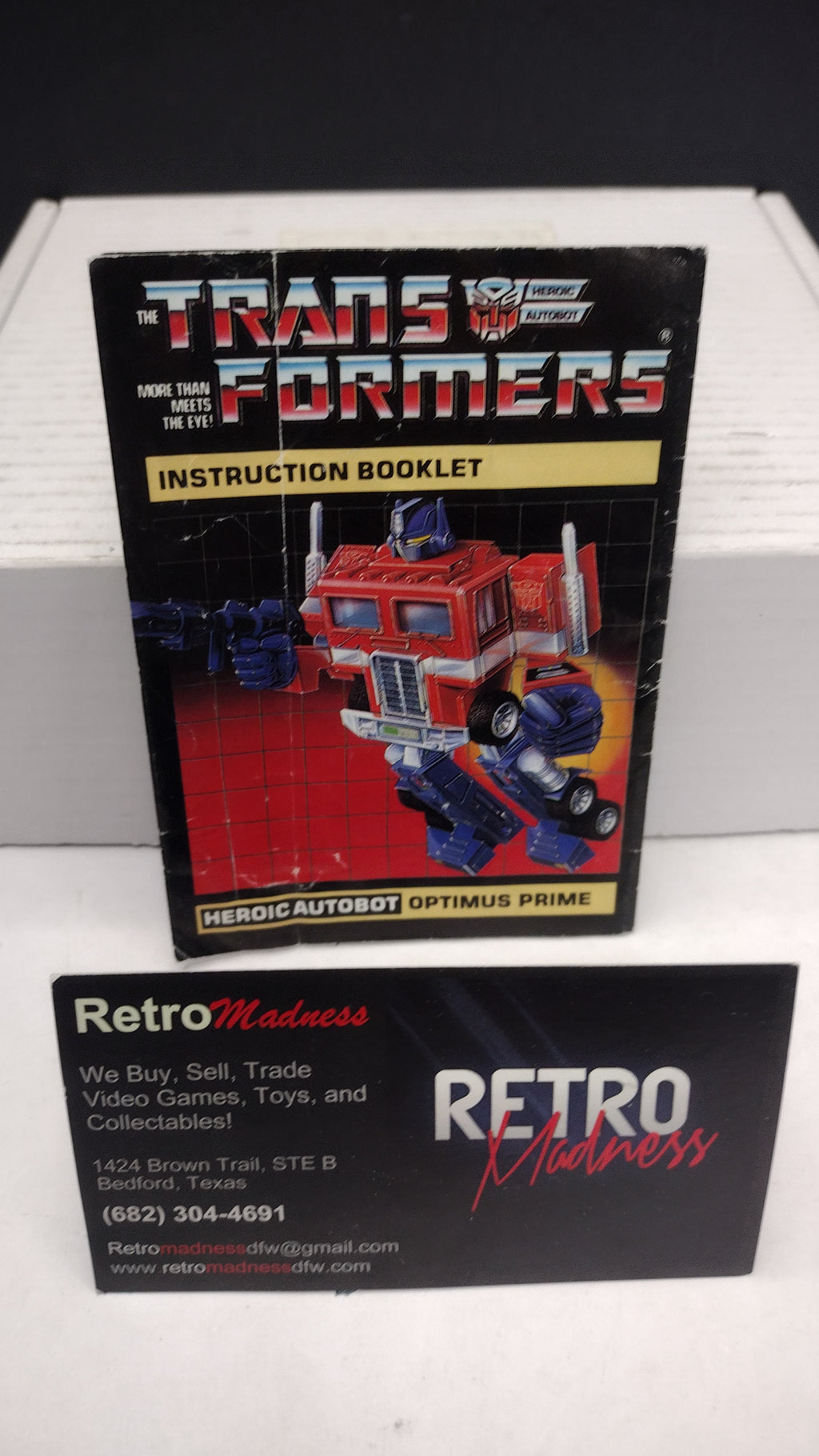 Vintage 1984 Original G1 Transformers Optimus Prime Instruction Booklet