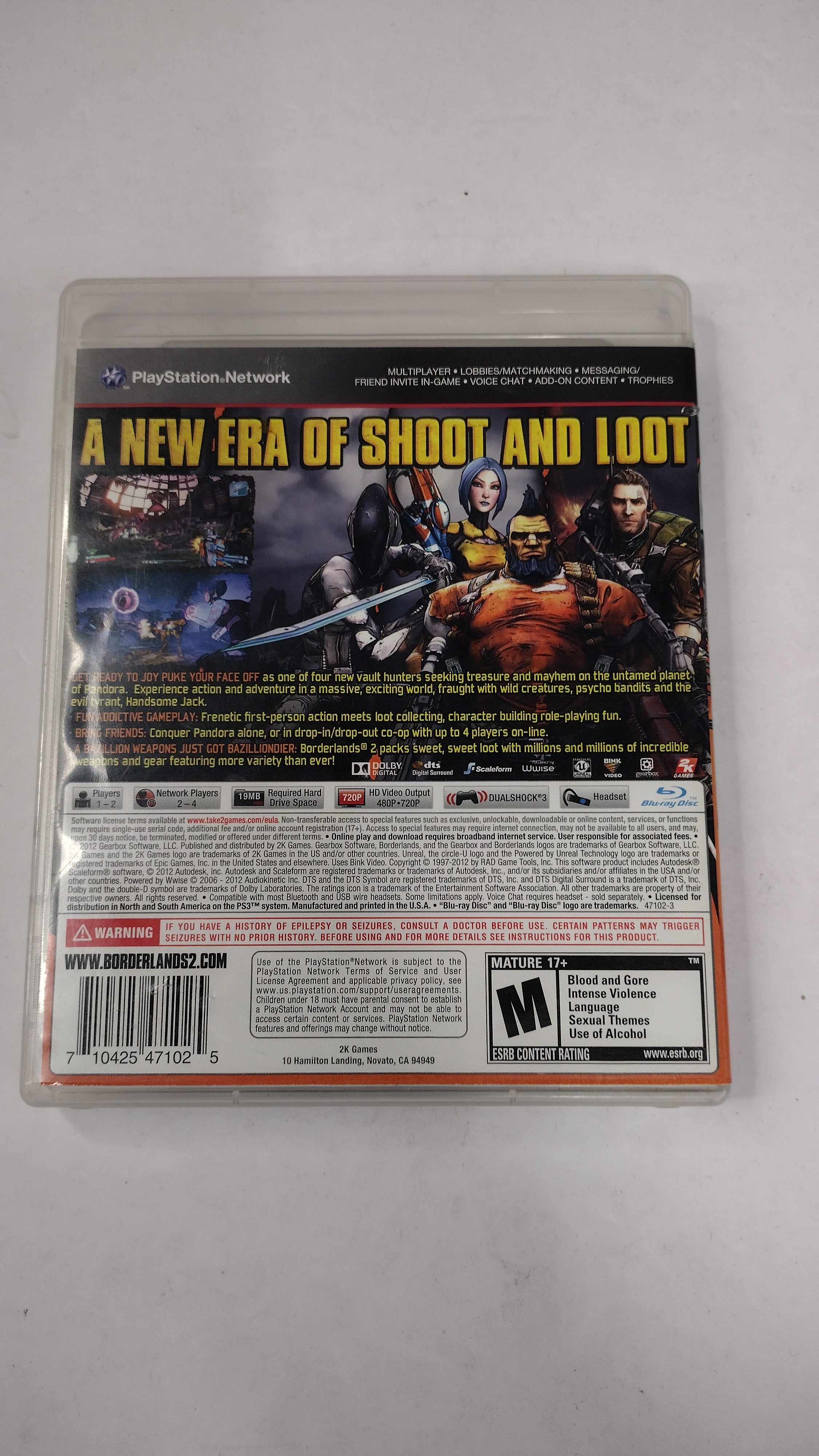 Sony PlayStation 3: Borderlands 2 – (Original Black Label)