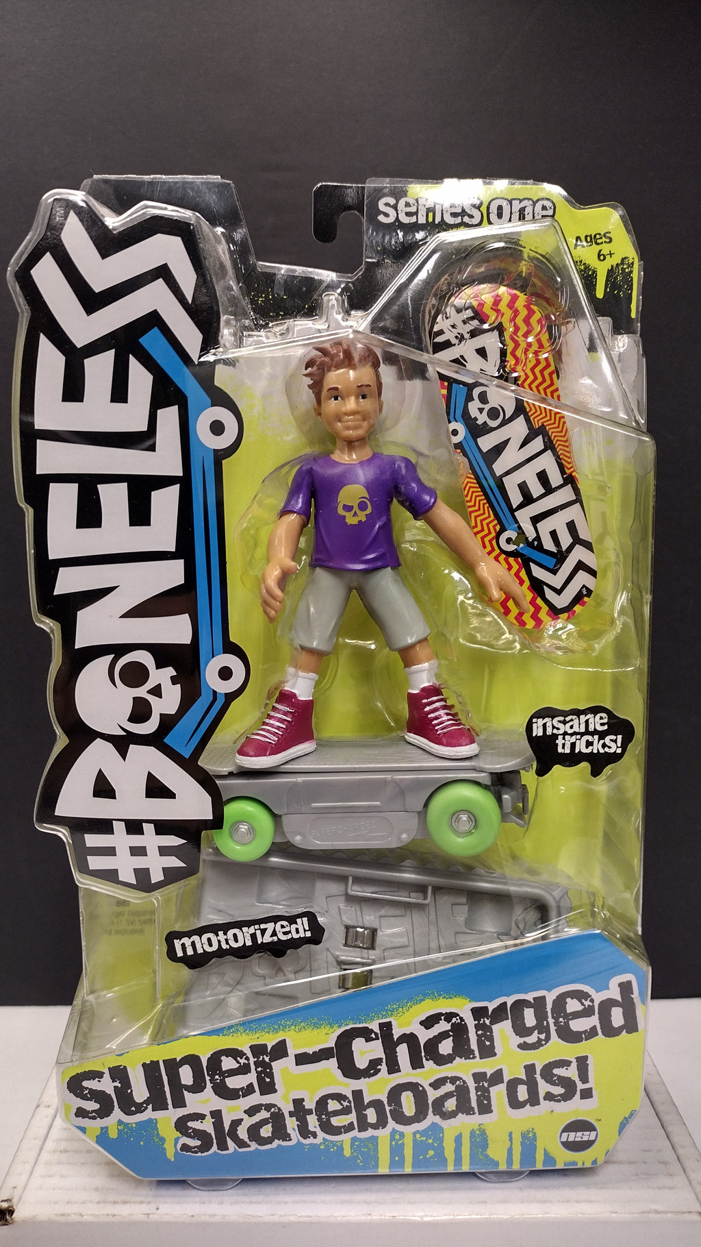 Boneless Motorized Super Charged Skateboard Luca Skater Figure (Series 1 - 2022 Release - Brand New & Factory Sealed)