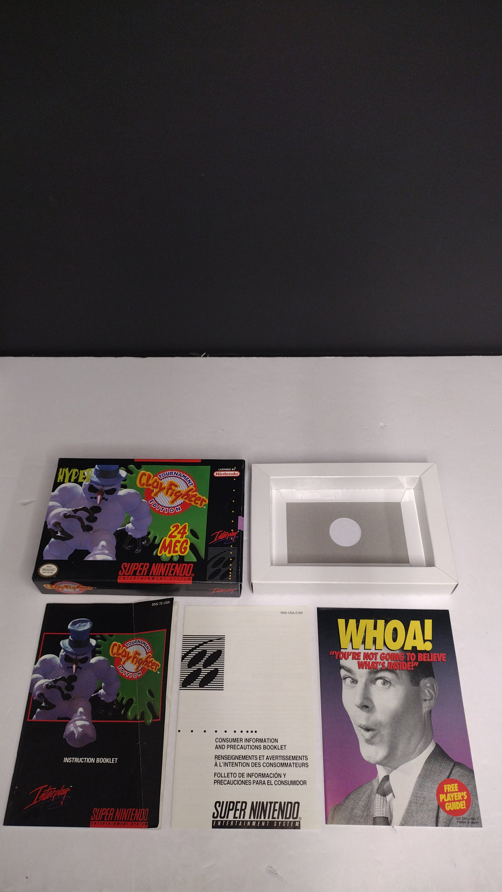 Clay Fighter: SNES  Authentic Box & Manual ONLY