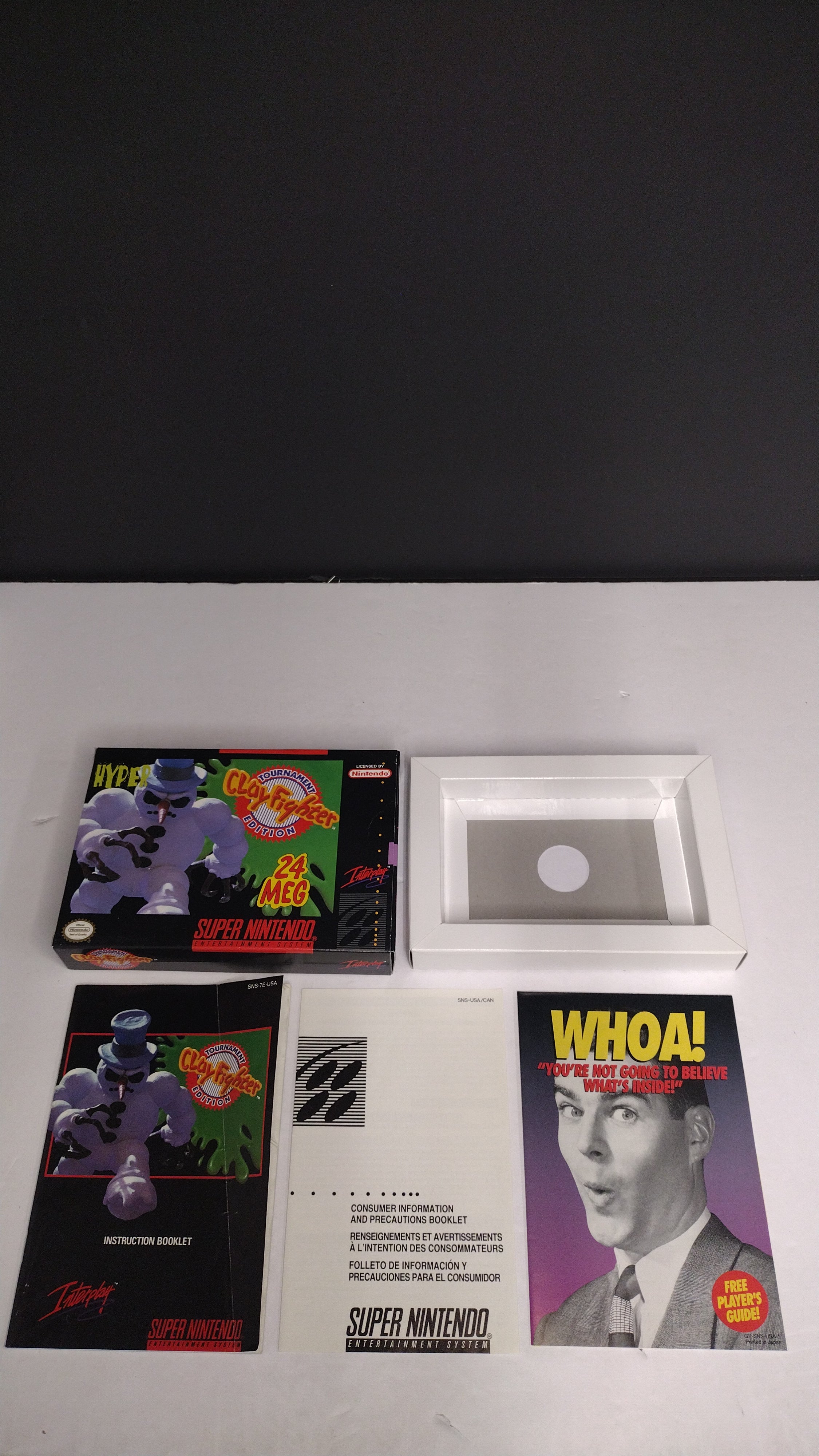 Clay Fighter: SNES  Authentic Box & Manual ONLY