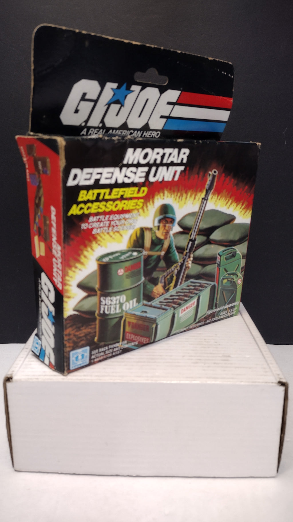 GI Joe Mortar Defense Unit EMPTY BOX ONLY Hasbro Vintage 1980s