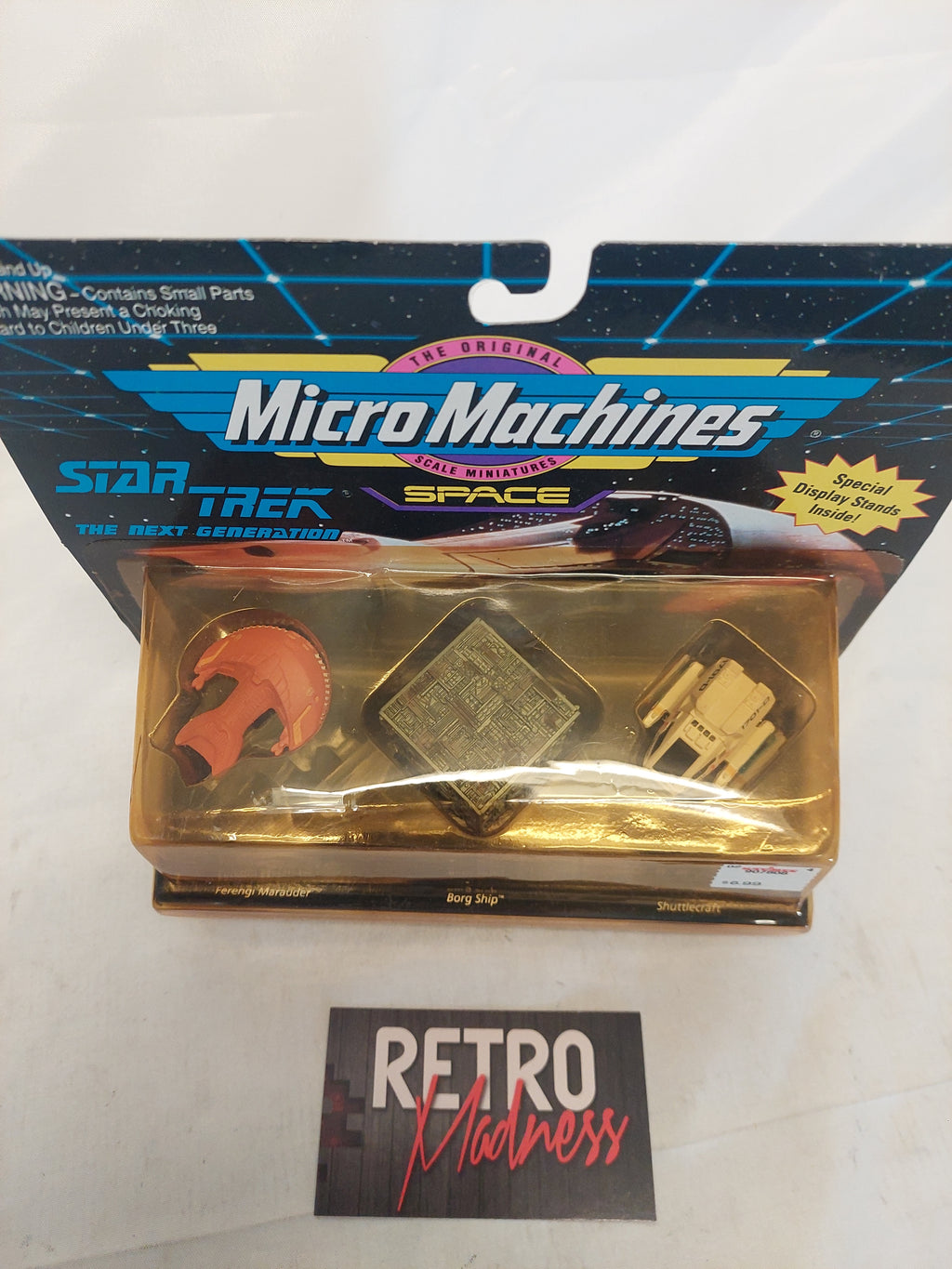 Vintage Micro Machines Star Trek The Next Generation Marauder, Borg Ship & Shuttlecraft