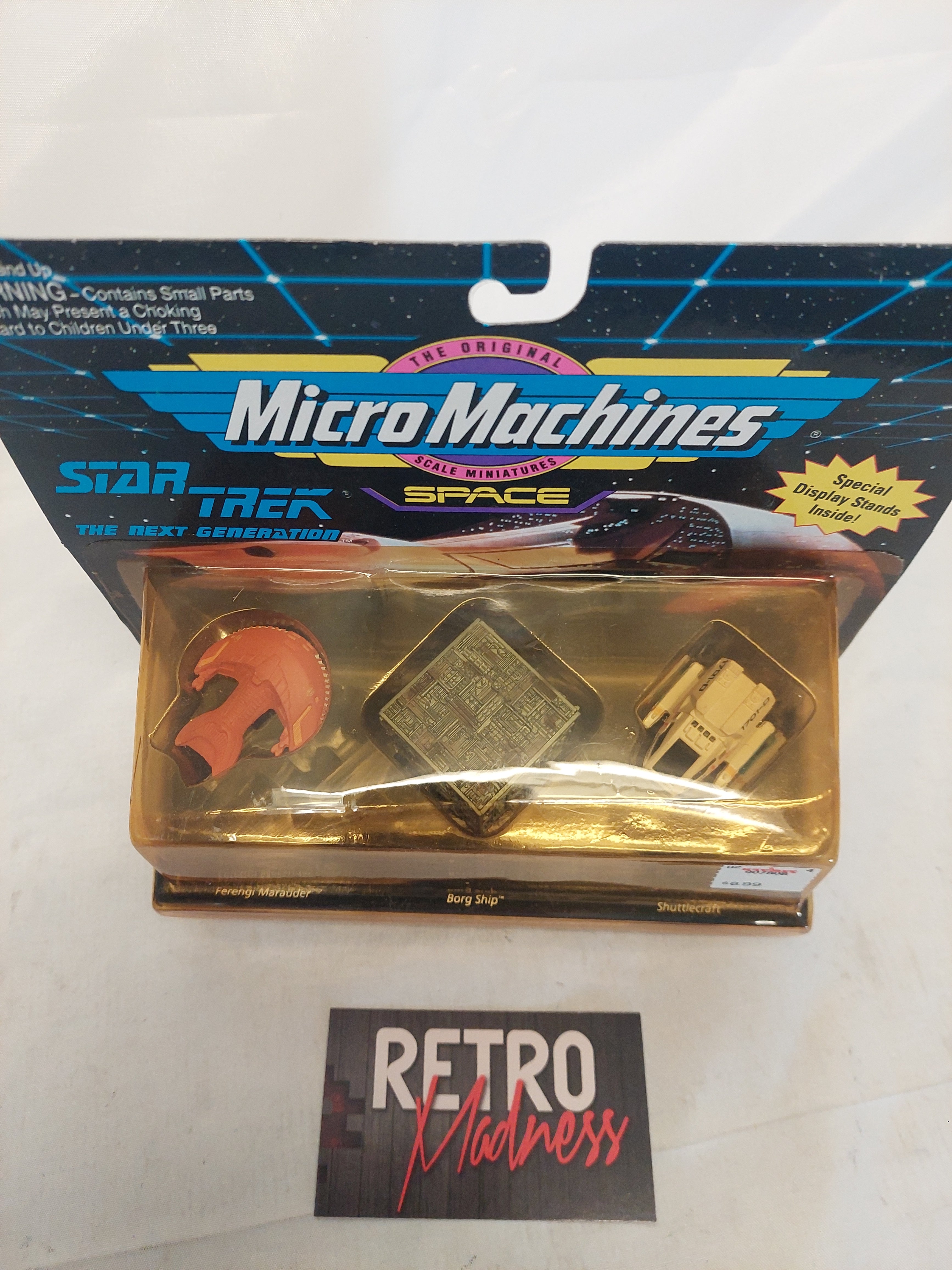 Vintage Micro Machines Star Trek The Next Generation Marauder, Borg Ship & Shuttlecraft