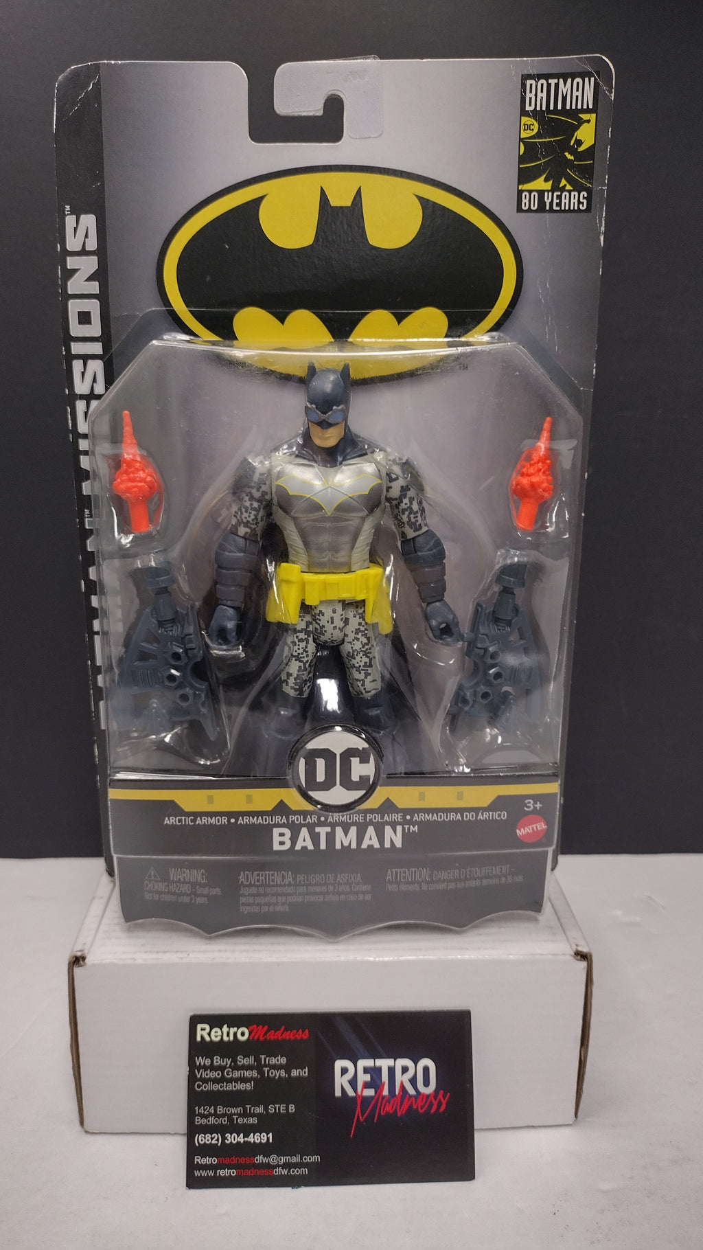 DC Comics Batman Missions Arctic Armor Batman 80th Anniversary 6-Inch Action Figure (Mattel - Sealed Card / Minor Card Wear)
