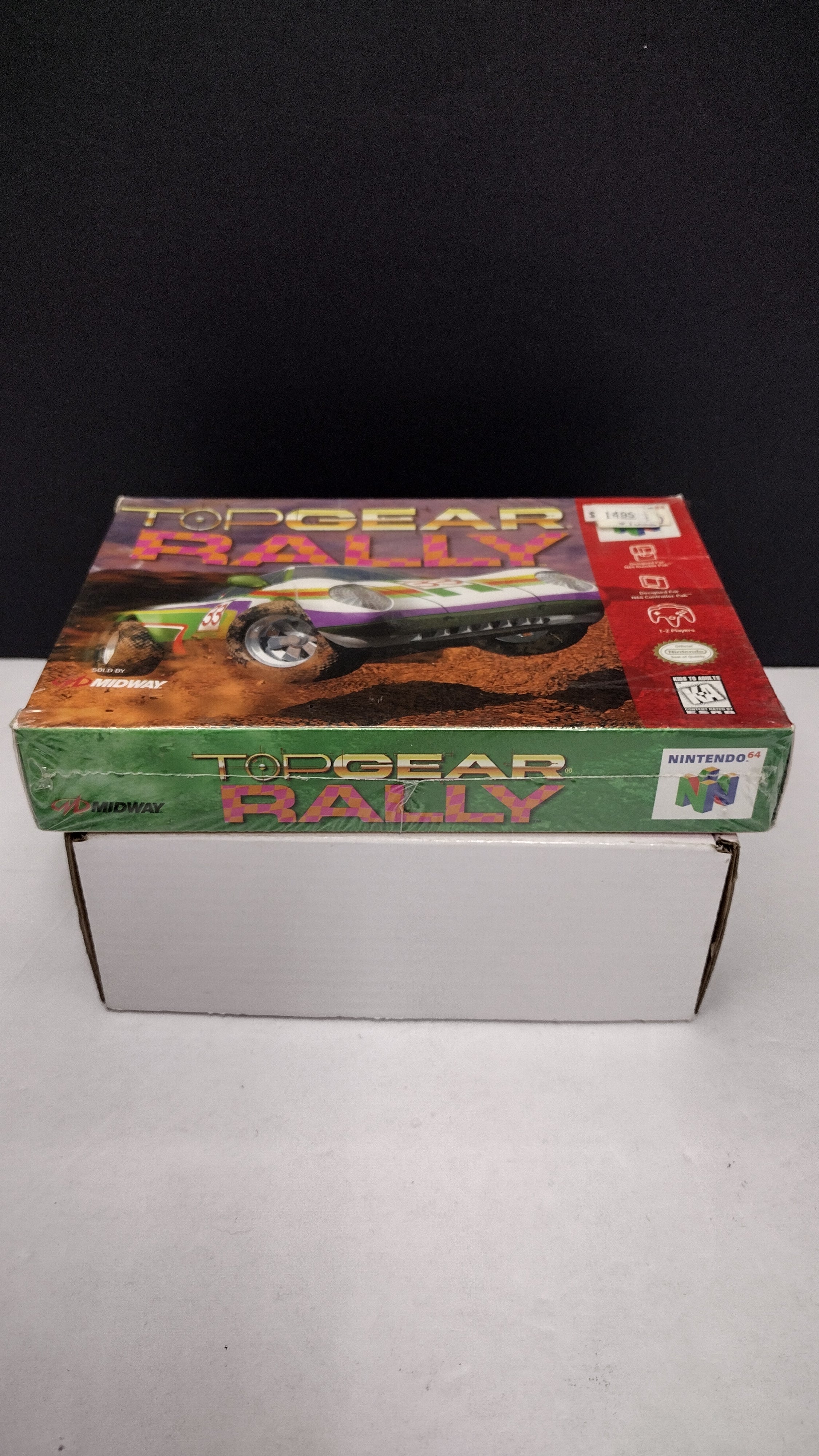 Vintage 1997 Nintendo 64 Top Gear Rally Game (Complete & Factory Sealed in Box with Protector)