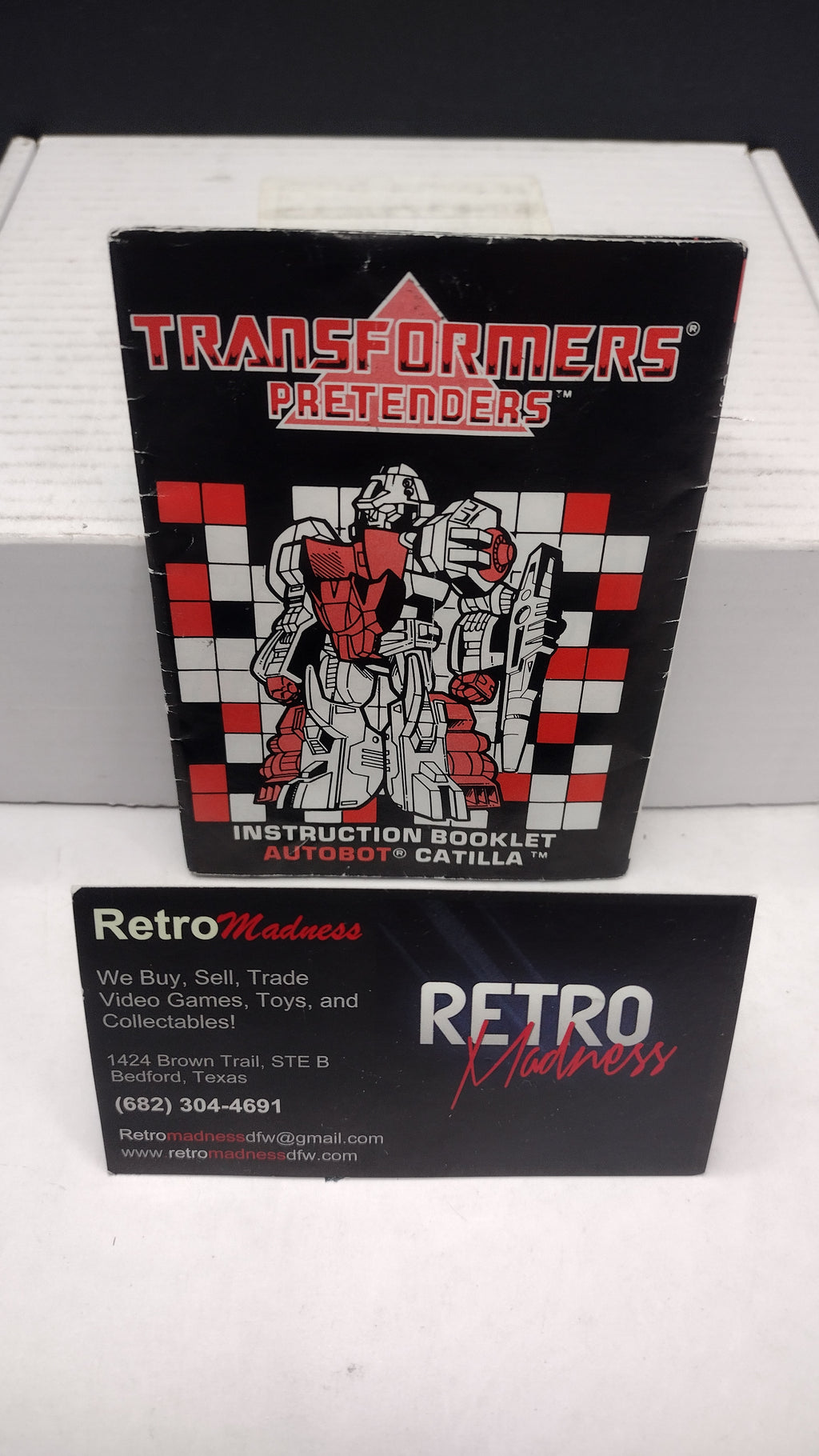 Vintage 1988 Original G1 Transformers Catilla Instruction Booklet