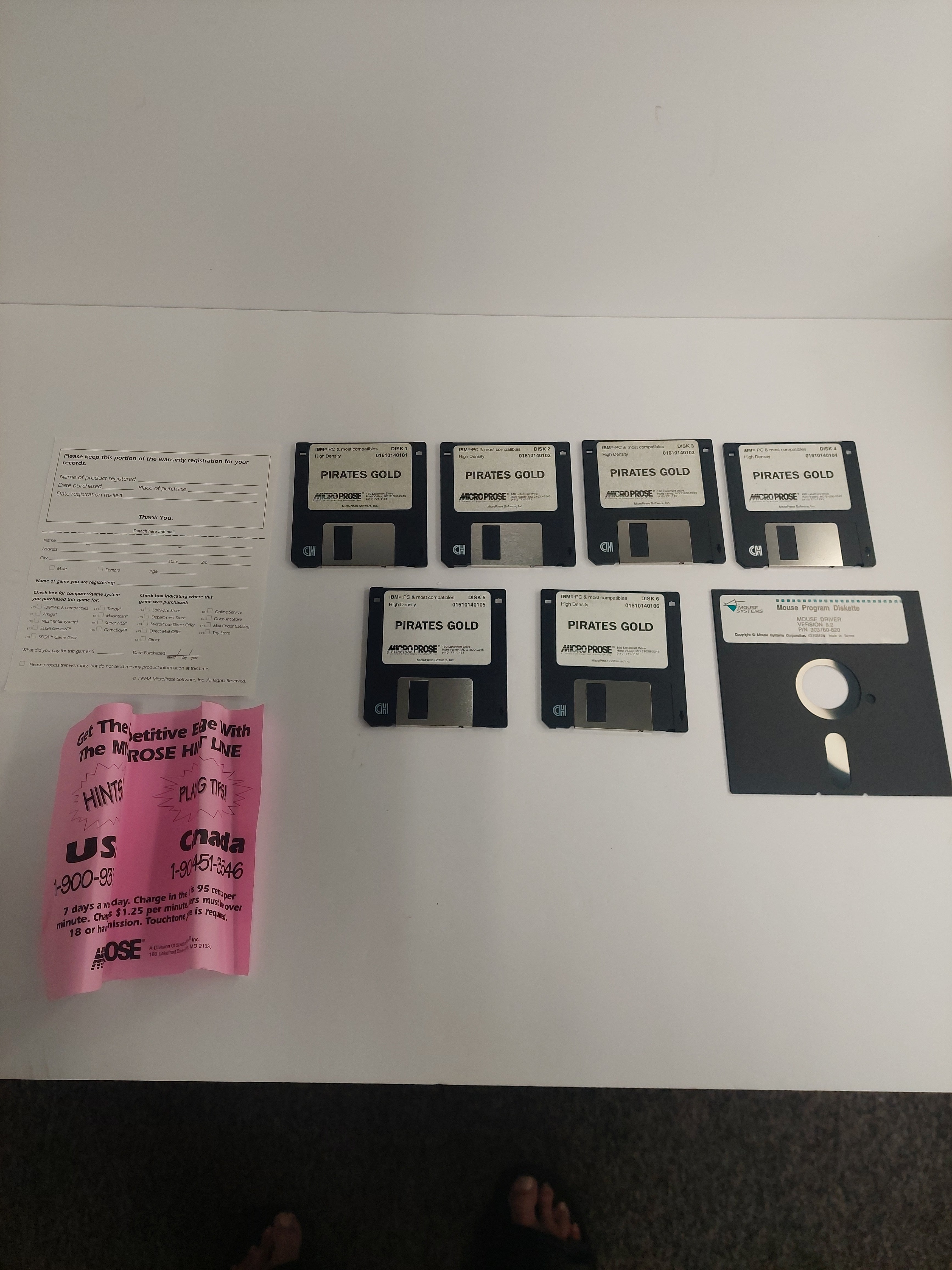 MicroProse -Pirates Gold- Classic Series 1994 PC Big Box 3.5-Complete