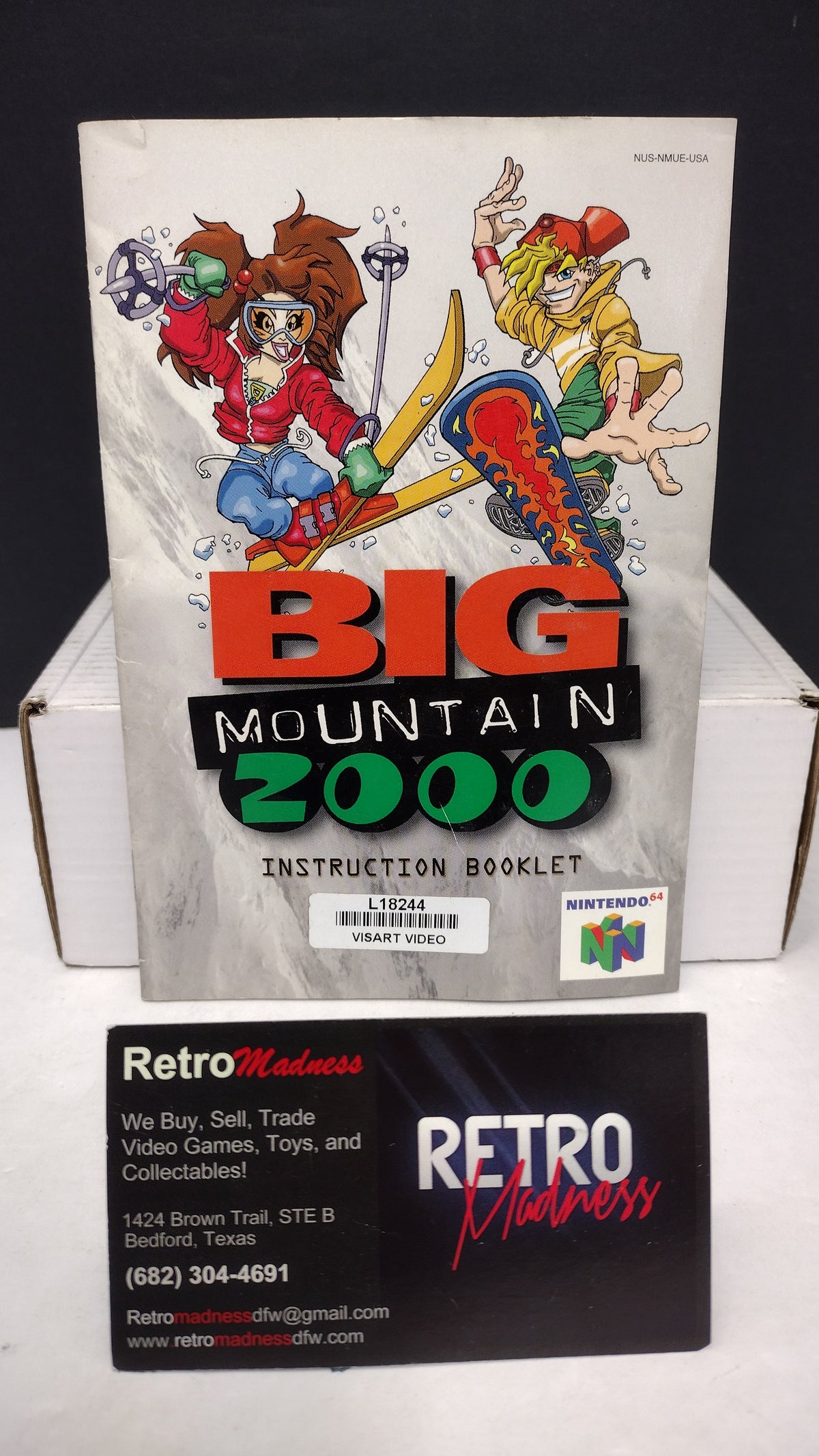 Nintendo 64 N64 Big Mountain 2000 Authentic Game Instruction Manual Only