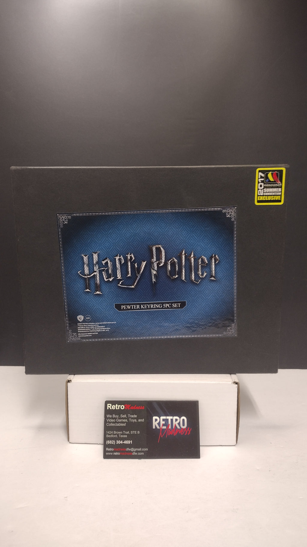 Harry Potter Pewter Key Ring 5 PC Set 2017 Summer Convention Exclusive