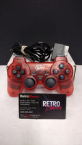 Yobo Gameware- PS1 PS2- (Red) Analog Controller- Tested