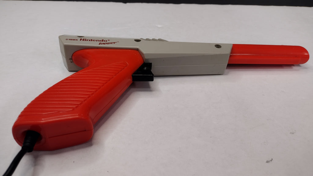 Nintendo NES Zapper Light Gun Orange Controller OEM Original NES-005 - Tested