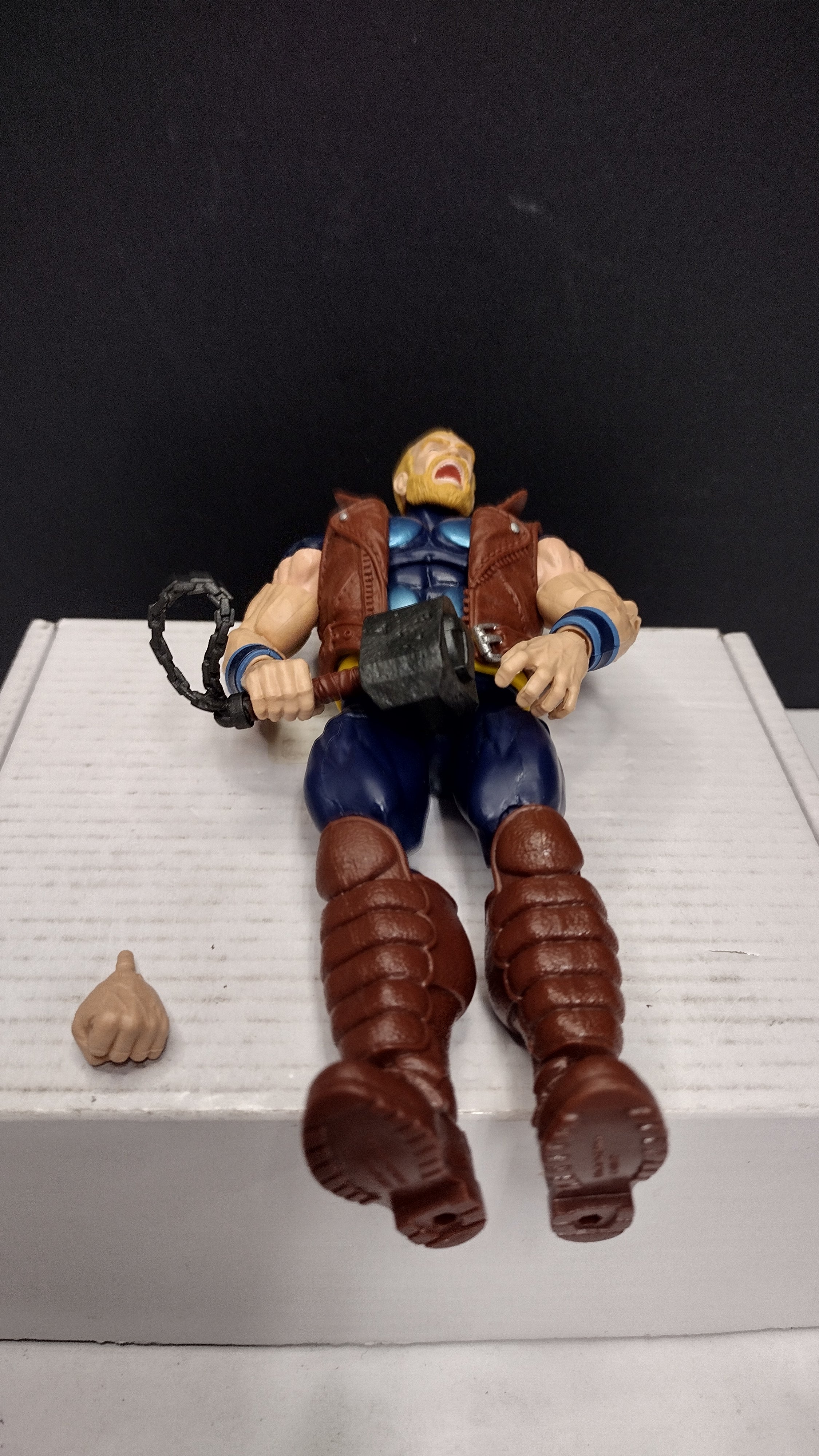 Marvel Legends Series Classic Comic Thunderstrike (Eric Masterson) 6-Inch Action Figure (Hasbro Joe Fixit Wave - Loose w/ Hammer & 1 Extra Hand)
