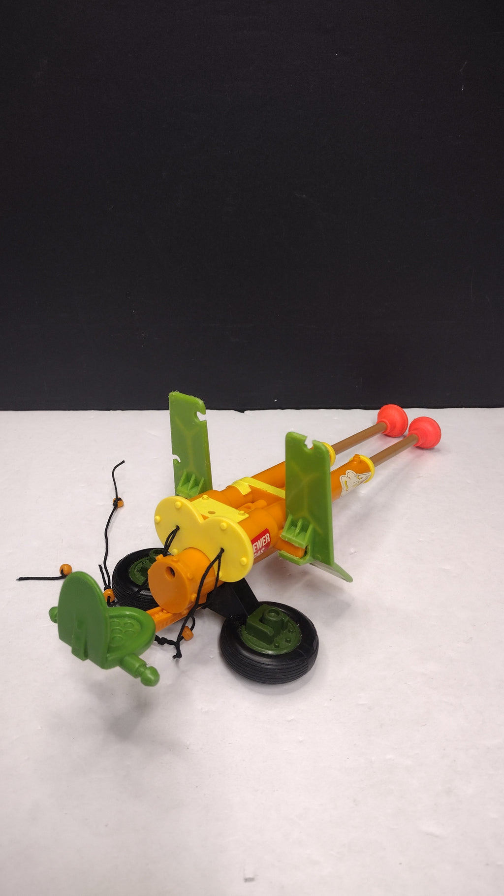 1989 TMNT Double Barreled Plunger Gun- Incomplete-