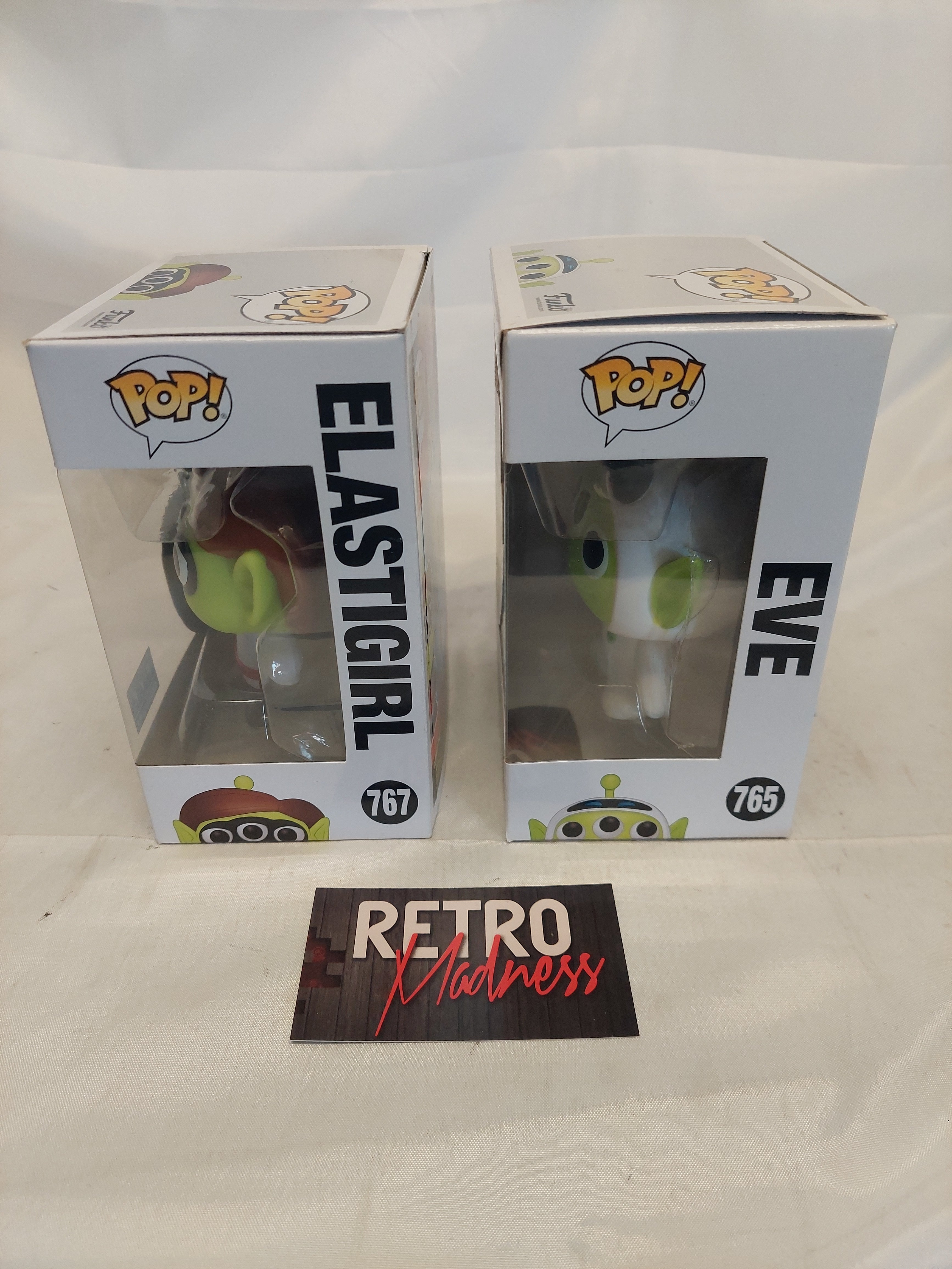 Lot of 2 Funko Pops Remix Elastigirl 767 and Eve 765